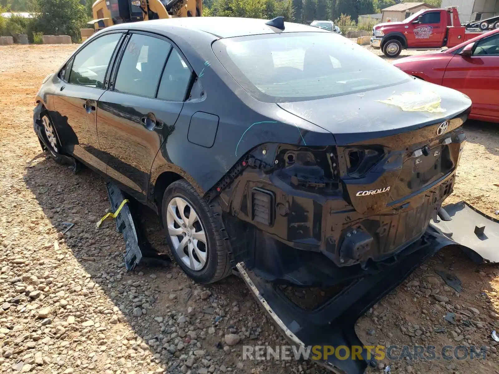 3 Photograph of a damaged car 5YFEPRAE0LP032344 TOYOTA COROLLA 2020