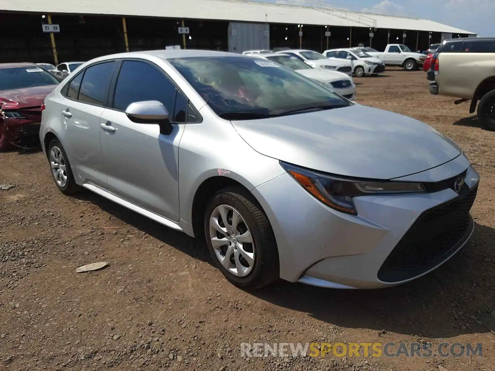 1 Photograph of a damaged car 5YFEPRAE0LP032523 TOYOTA COROLLA 2020