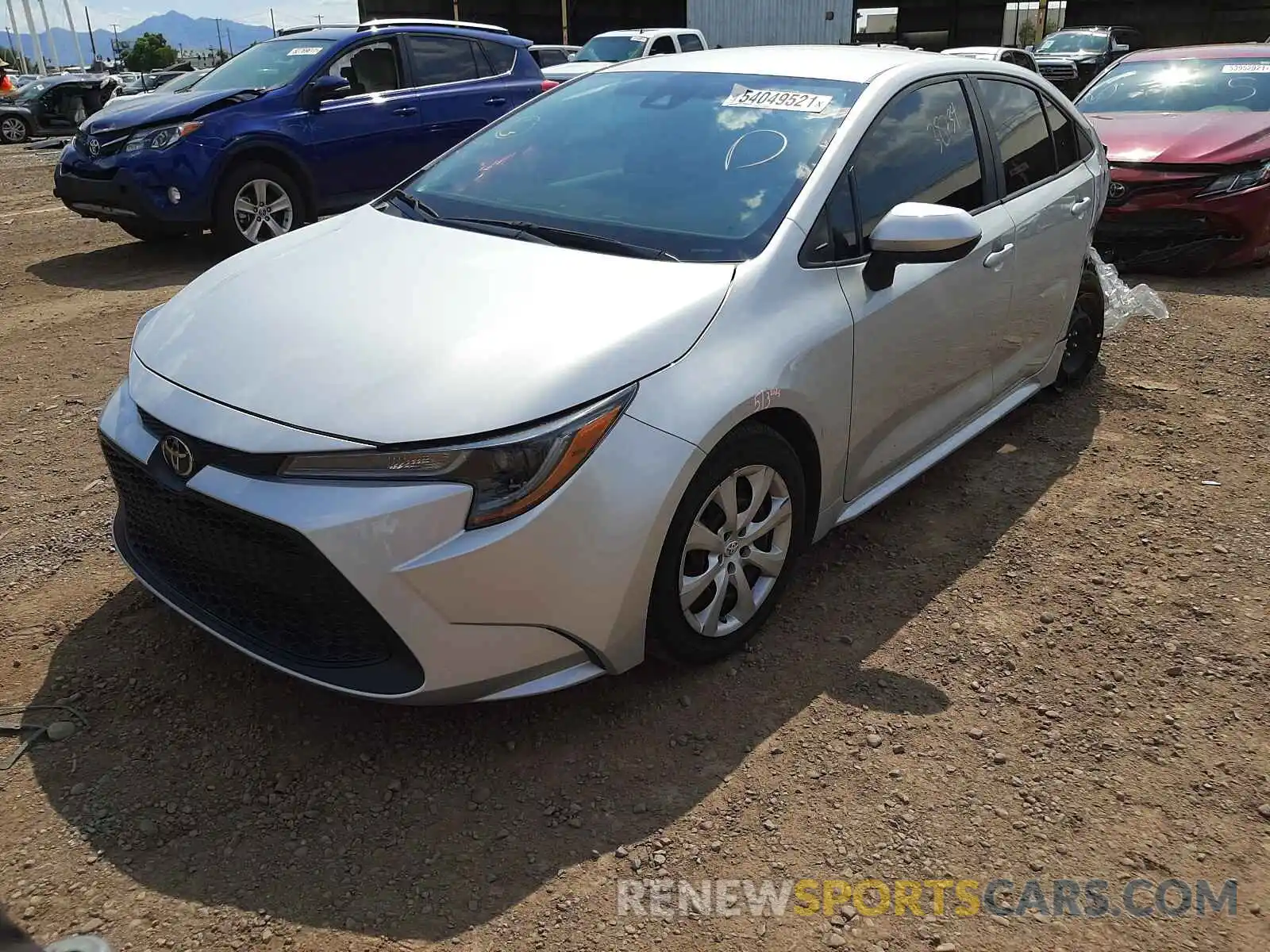 2 Photograph of a damaged car 5YFEPRAE0LP032523 TOYOTA COROLLA 2020