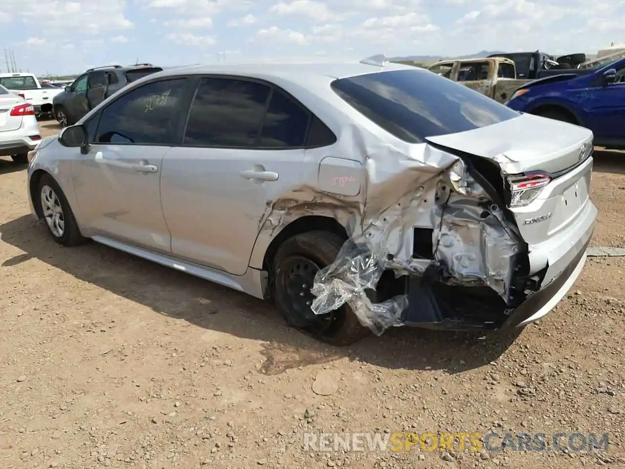 3 Photograph of a damaged car 5YFEPRAE0LP032523 TOYOTA COROLLA 2020