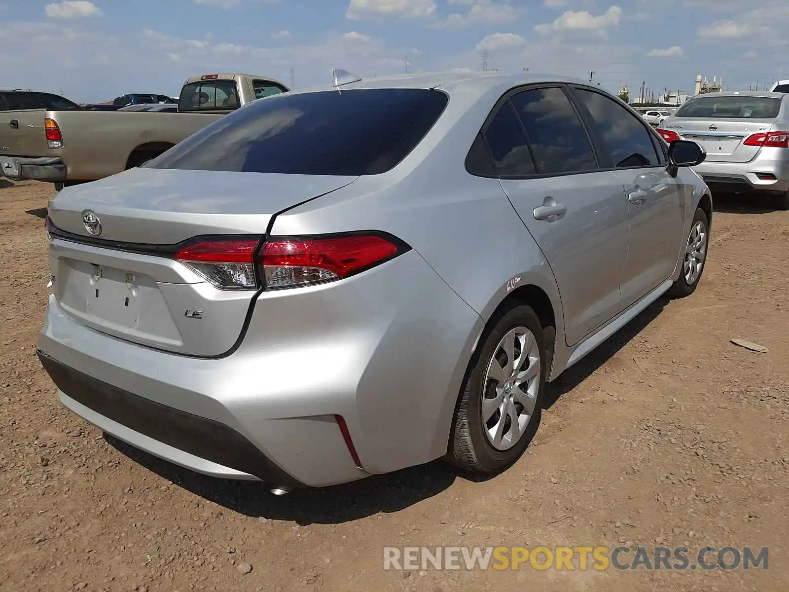 4 Photograph of a damaged car 5YFEPRAE0LP032523 TOYOTA COROLLA 2020