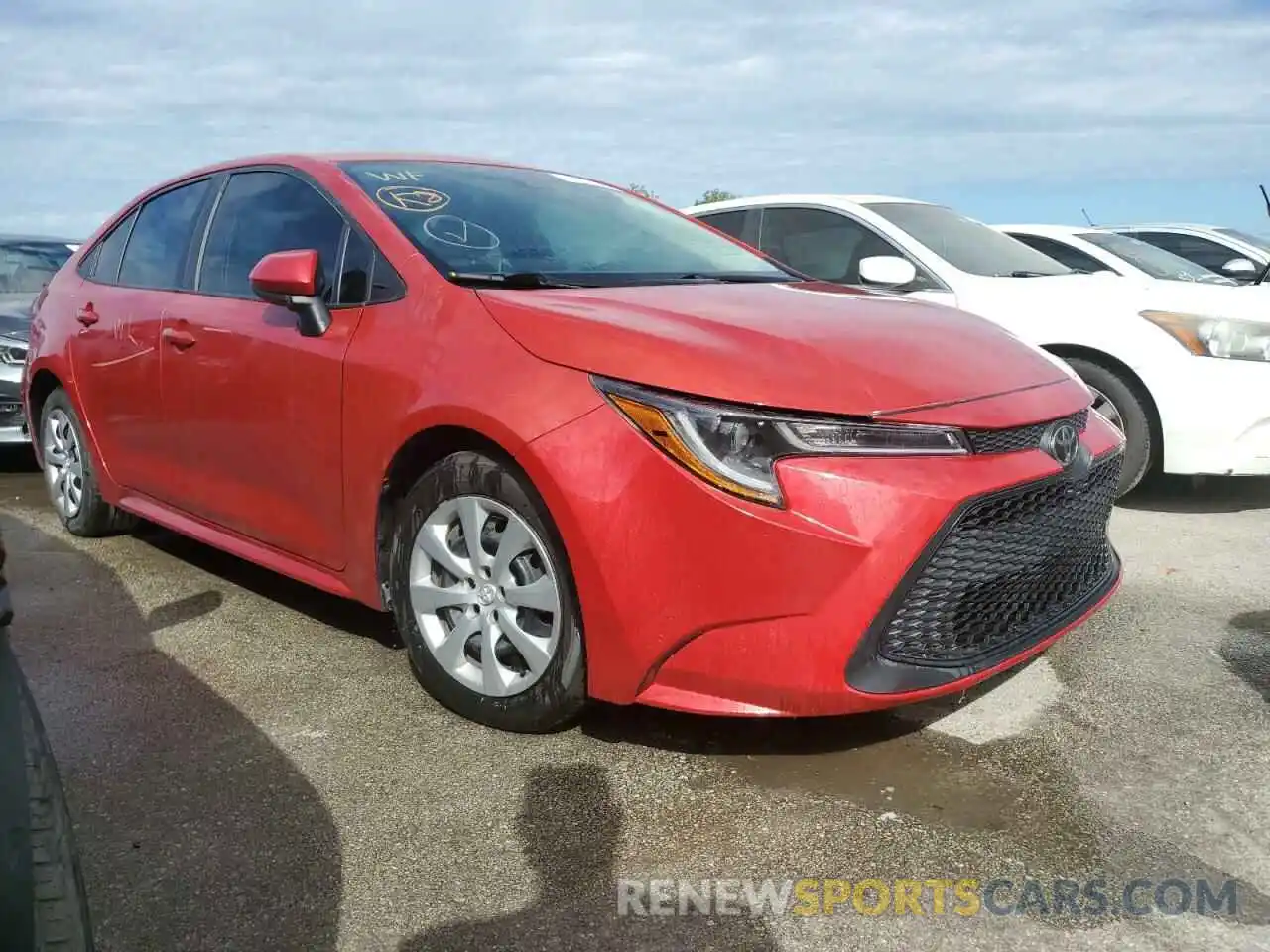 1 Photograph of a damaged car 5YFEPRAE0LP032991 TOYOTA COROLLA 2020