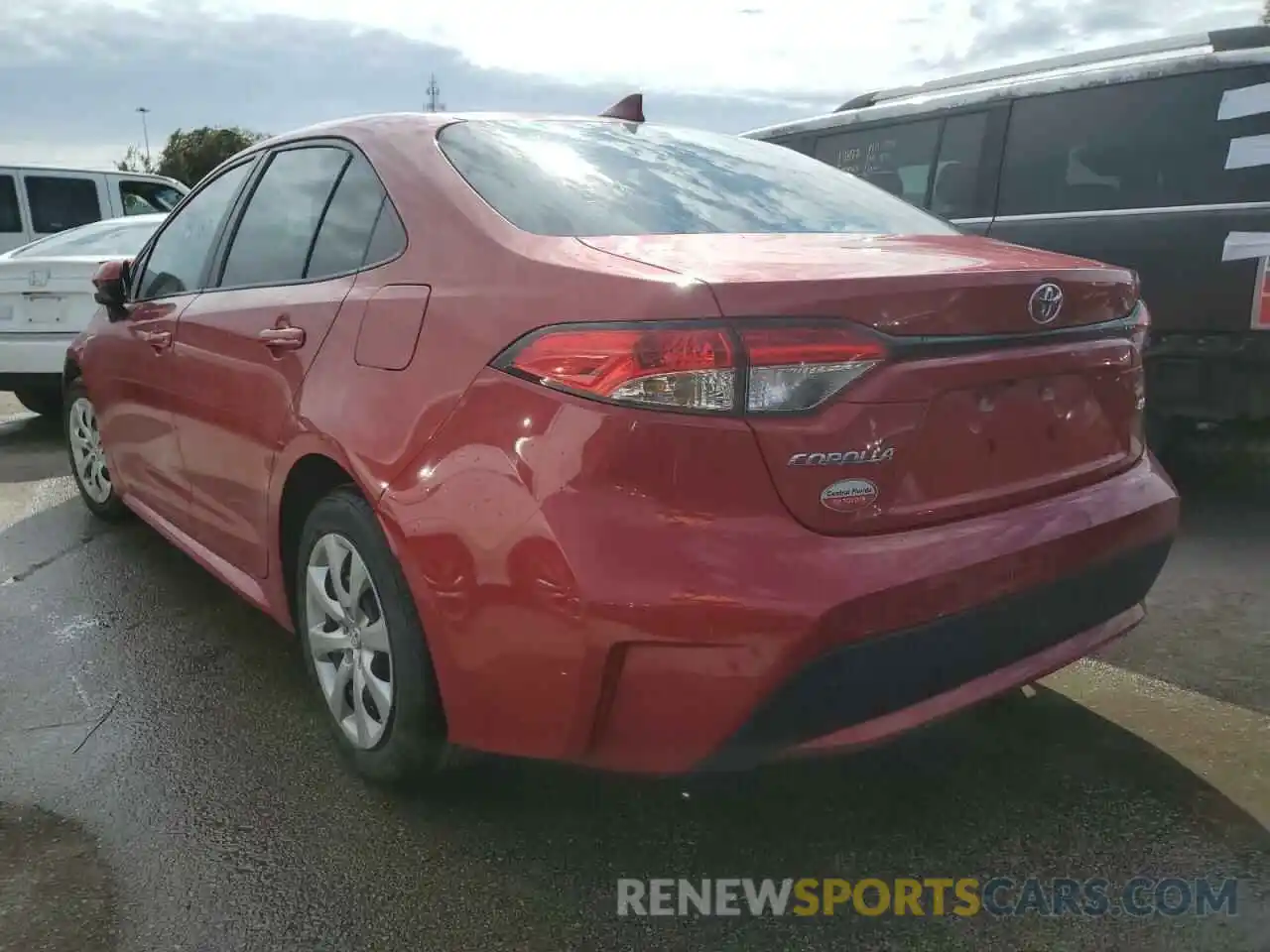 3 Photograph of a damaged car 5YFEPRAE0LP032991 TOYOTA COROLLA 2020