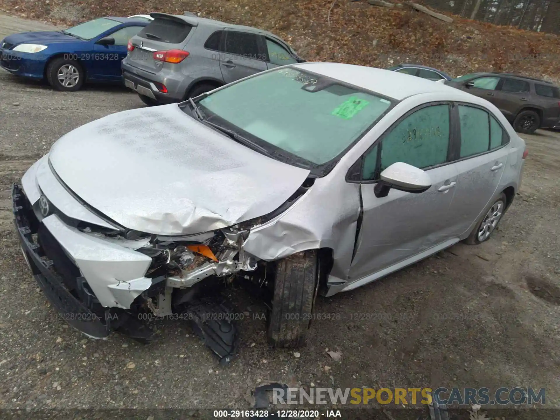 2 Photograph of a damaged car 5YFEPRAE0LP033123 TOYOTA COROLLA 2020