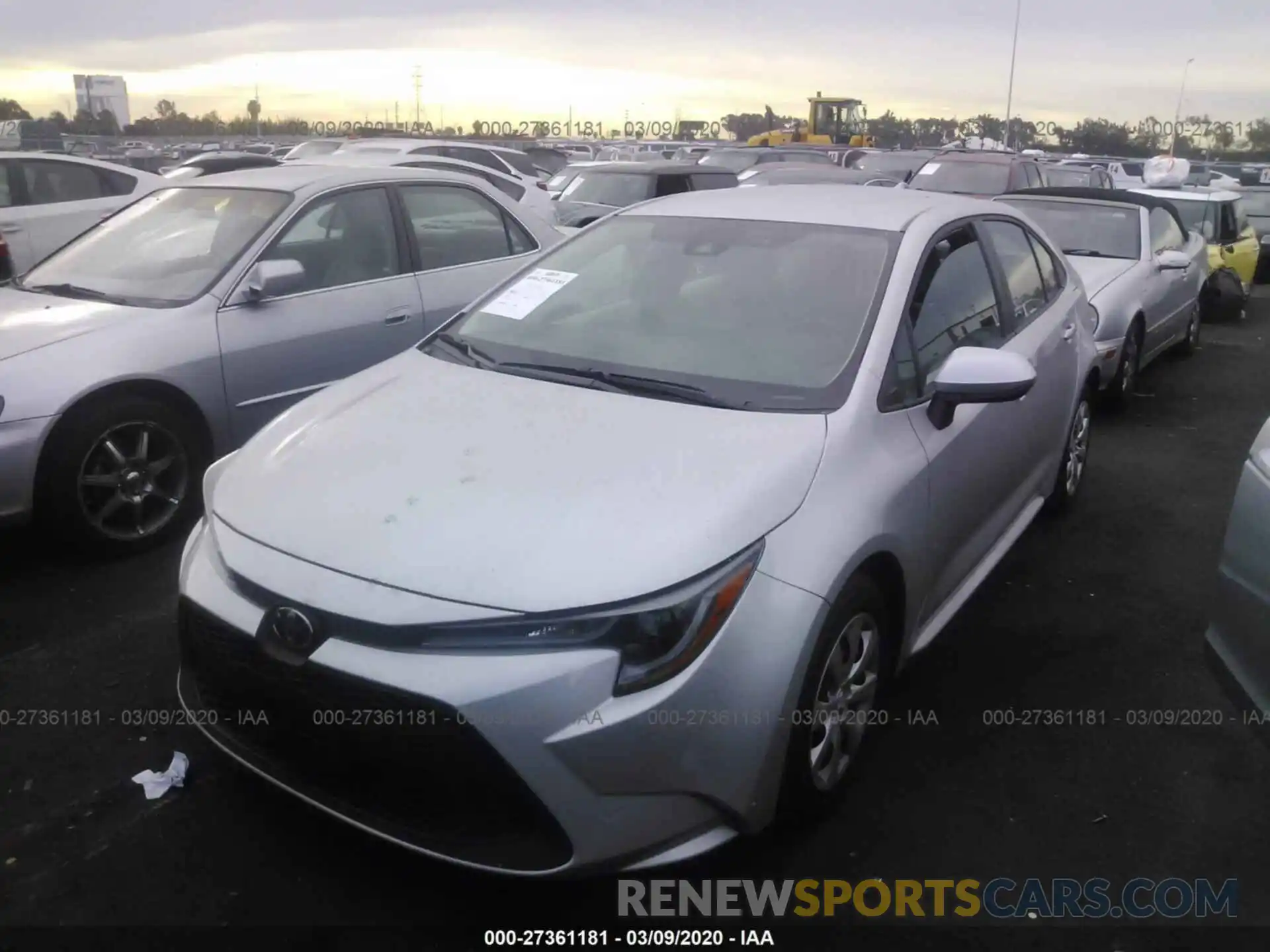 2 Photograph of a damaged car 5YFEPRAE0LP033185 TOYOTA COROLLA 2020