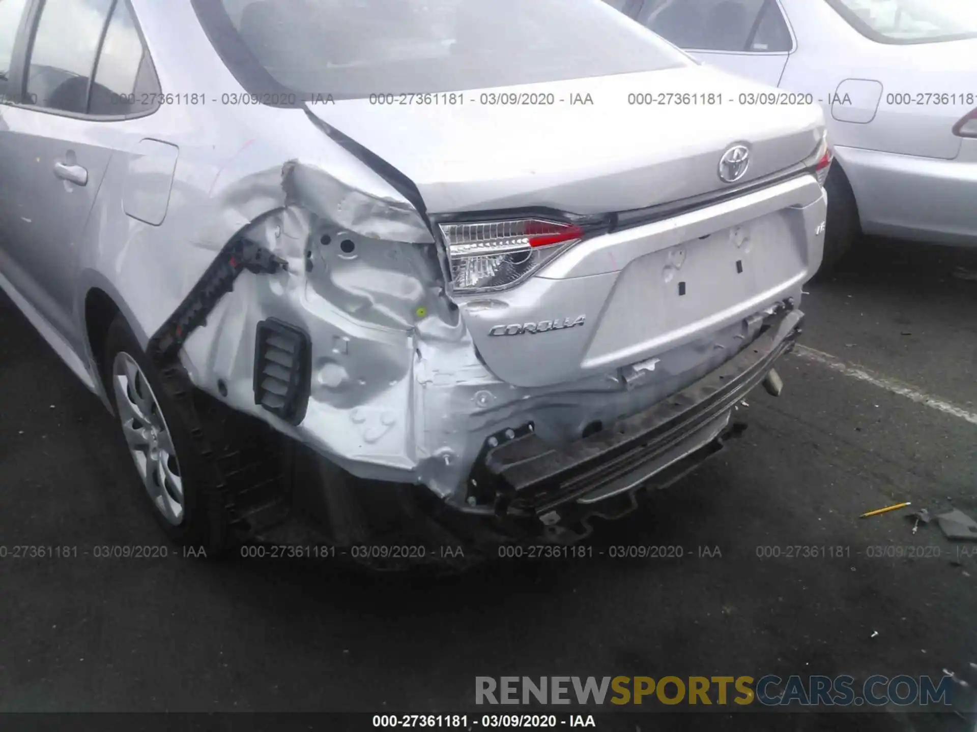 6 Photograph of a damaged car 5YFEPRAE0LP033185 TOYOTA COROLLA 2020