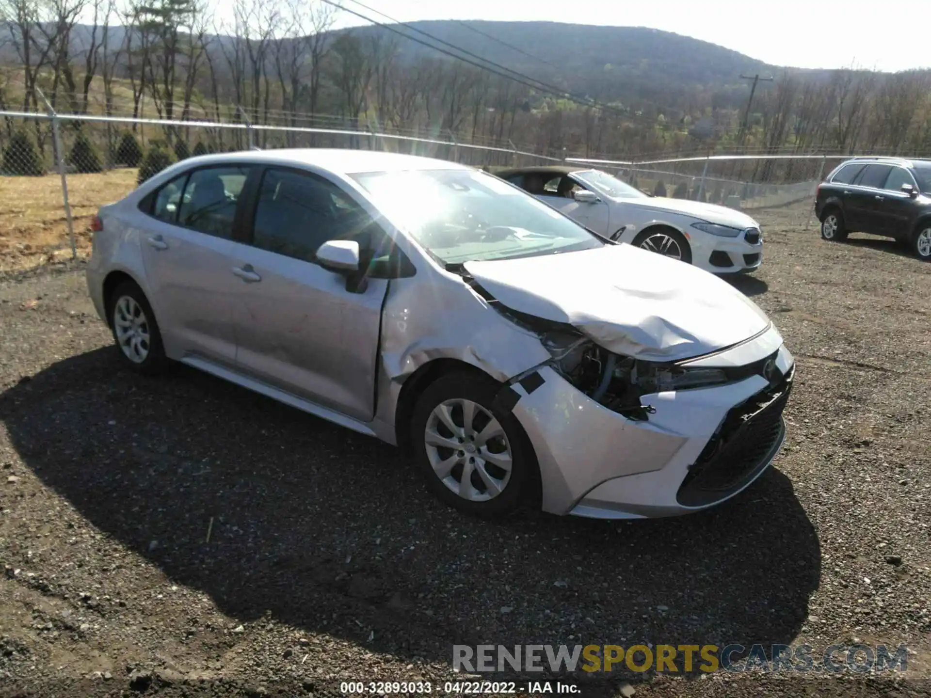 1 Photograph of a damaged car 5YFEPRAE0LP034448 TOYOTA COROLLA 2020