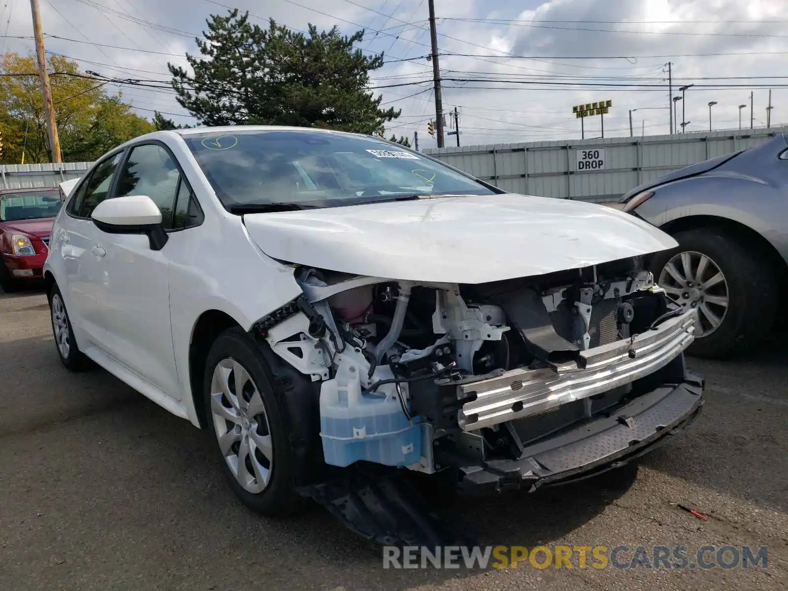 1 Photograph of a damaged car 5YFEPRAE0LP034630 TOYOTA COROLLA 2020