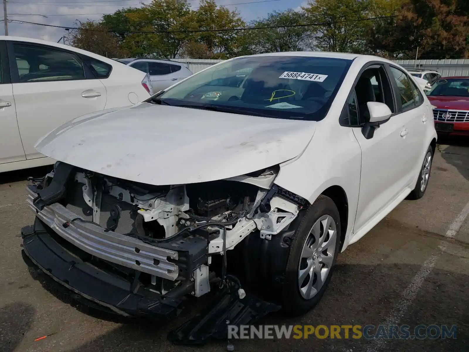 2 Photograph of a damaged car 5YFEPRAE0LP034630 TOYOTA COROLLA 2020