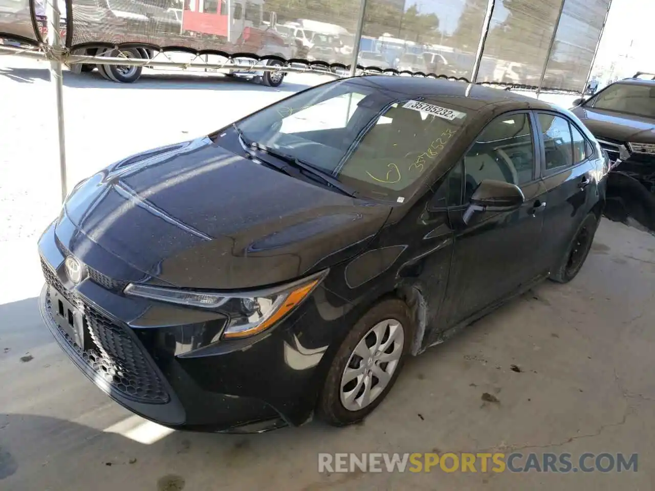 2 Photograph of a damaged car 5YFEPRAE0LP034773 TOYOTA COROLLA 2020