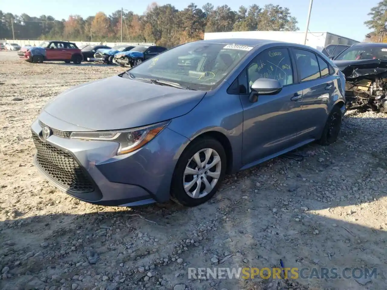 2 Photograph of a damaged car 5YFEPRAE0LP035471 TOYOTA COROLLA 2020