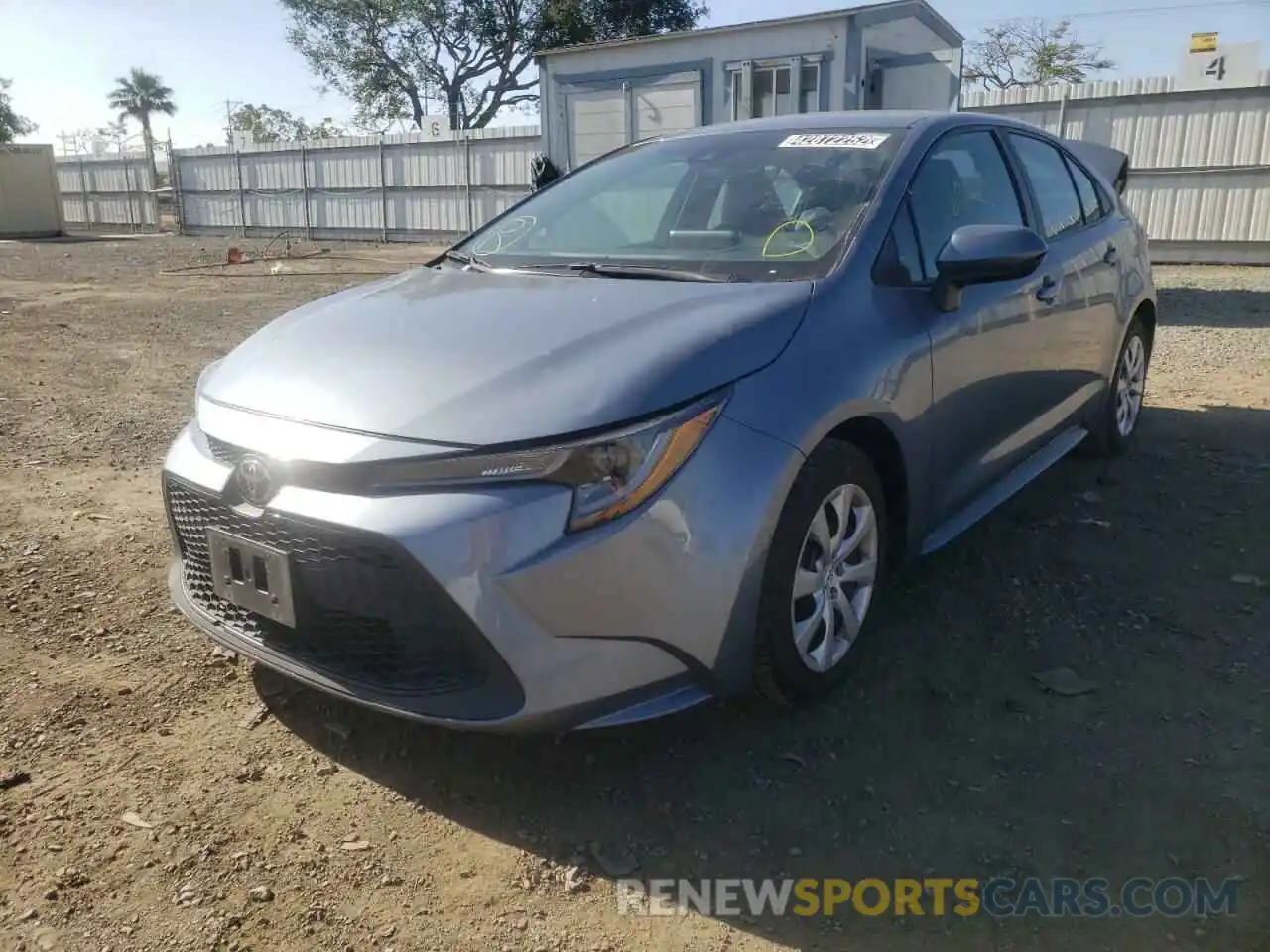 2 Photograph of a damaged car 5YFEPRAE0LP036166 TOYOTA COROLLA 2020