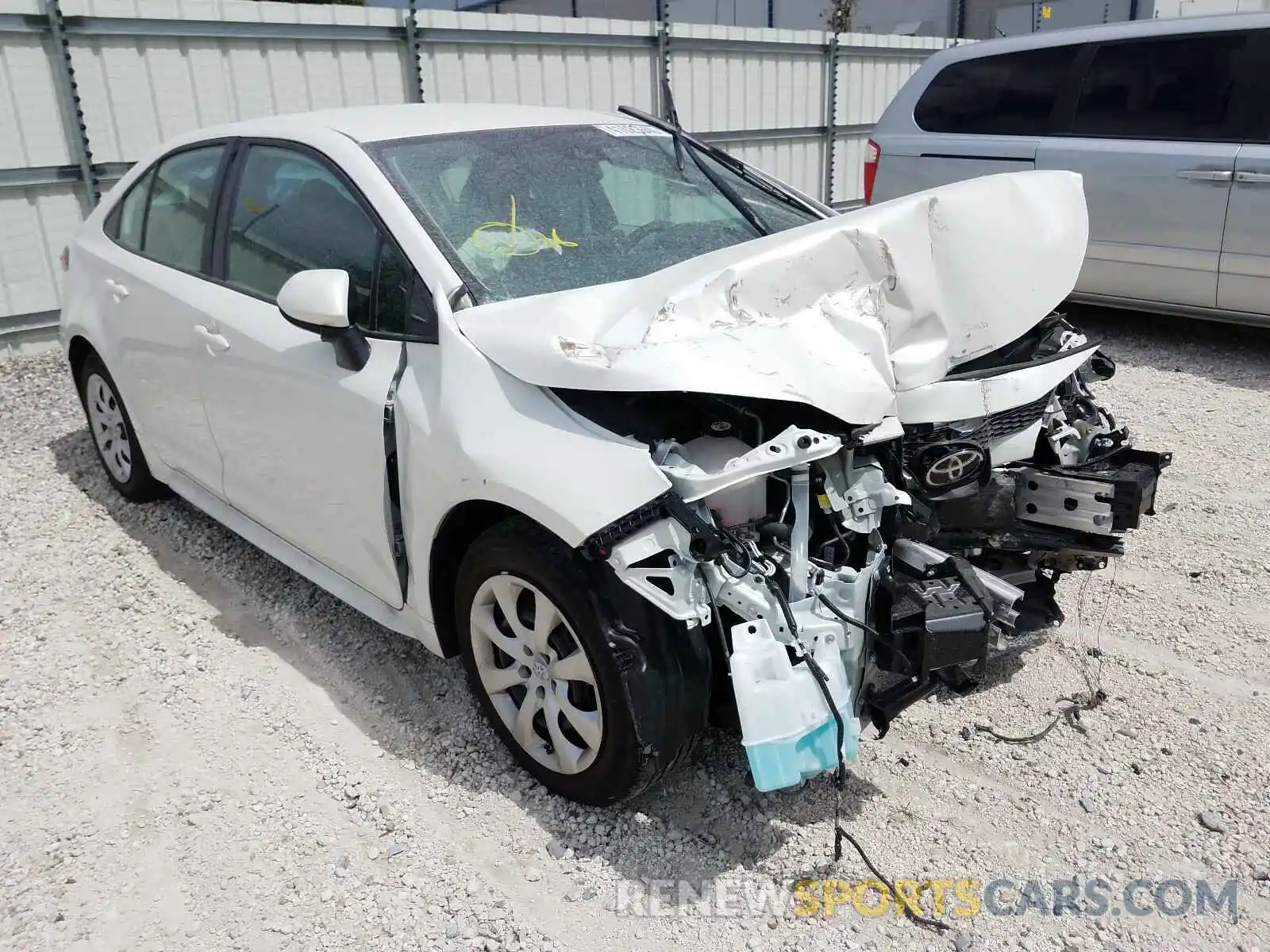 1 Photograph of a damaged car 5YFEPRAE0LP036183 TOYOTA COROLLA 2020