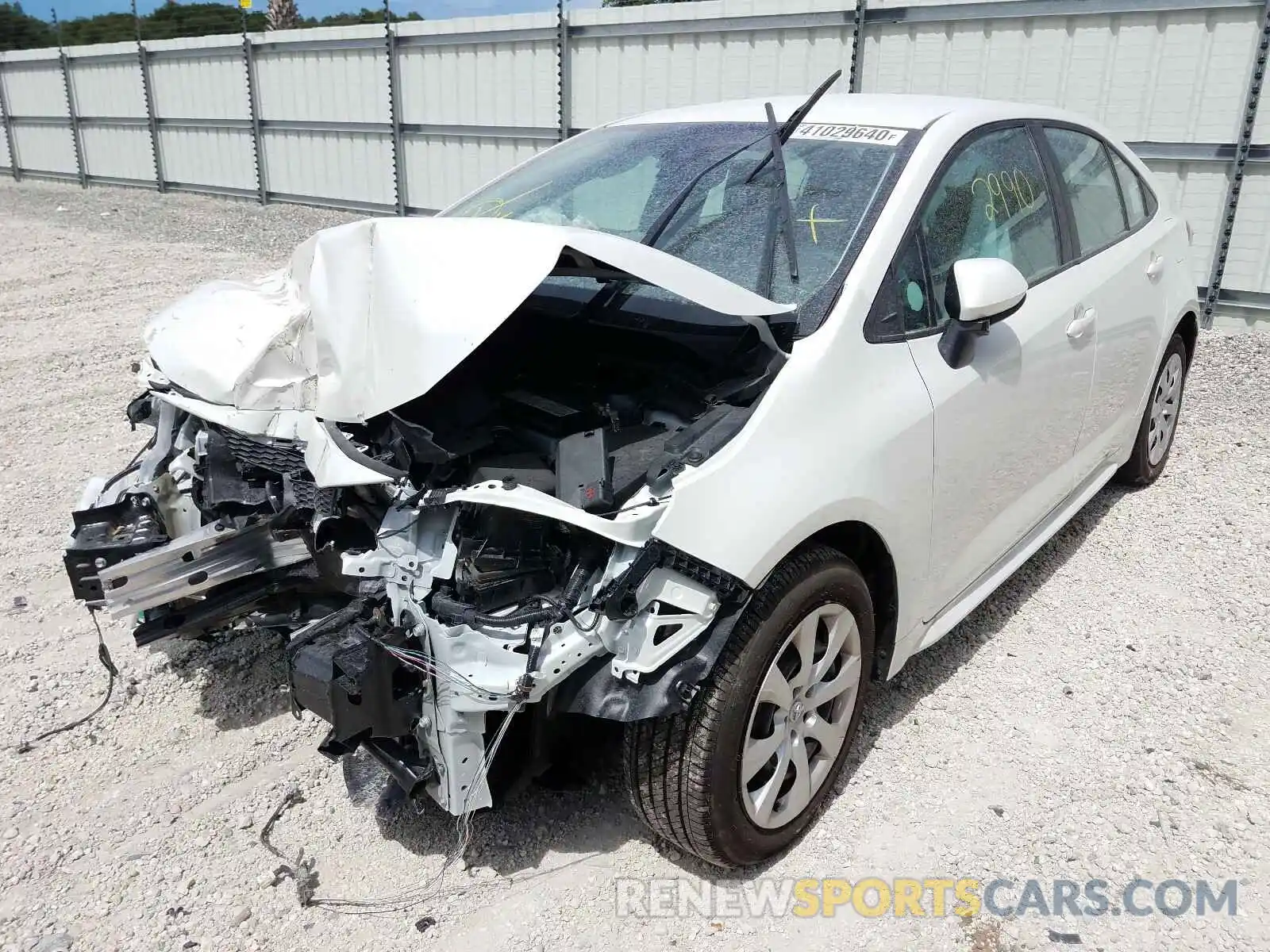 2 Photograph of a damaged car 5YFEPRAE0LP036183 TOYOTA COROLLA 2020