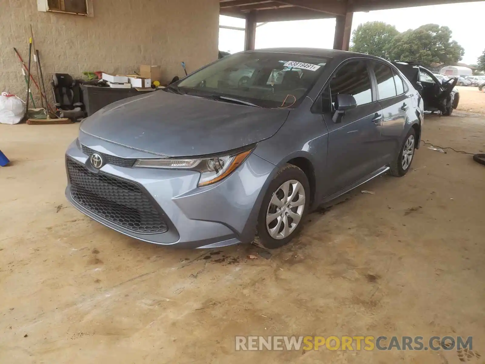 2 Photograph of a damaged car 5YFEPRAE0LP037351 TOYOTA COROLLA 2020