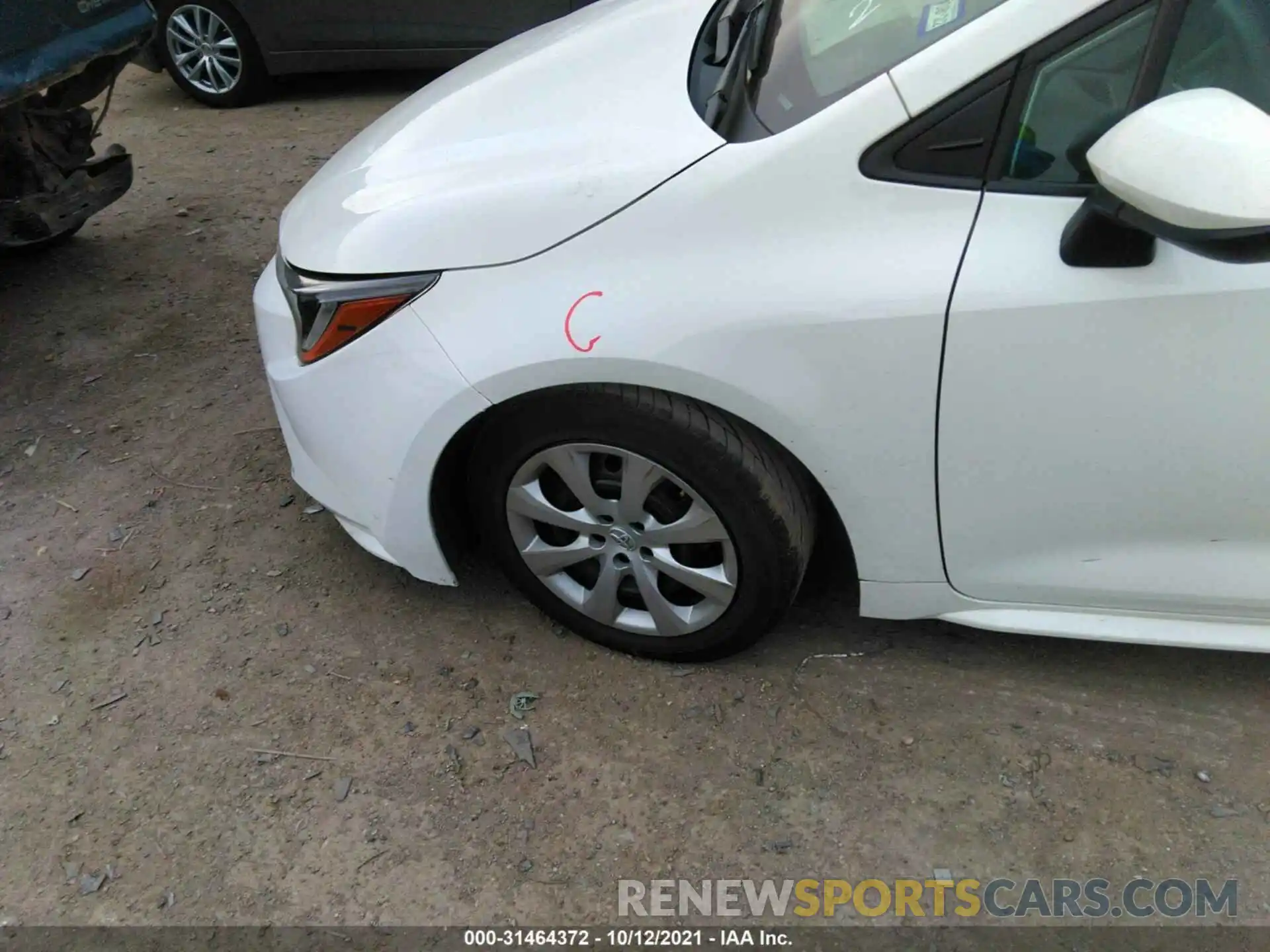 12 Photograph of a damaged car 5YFEPRAE0LP038225 TOYOTA COROLLA 2020