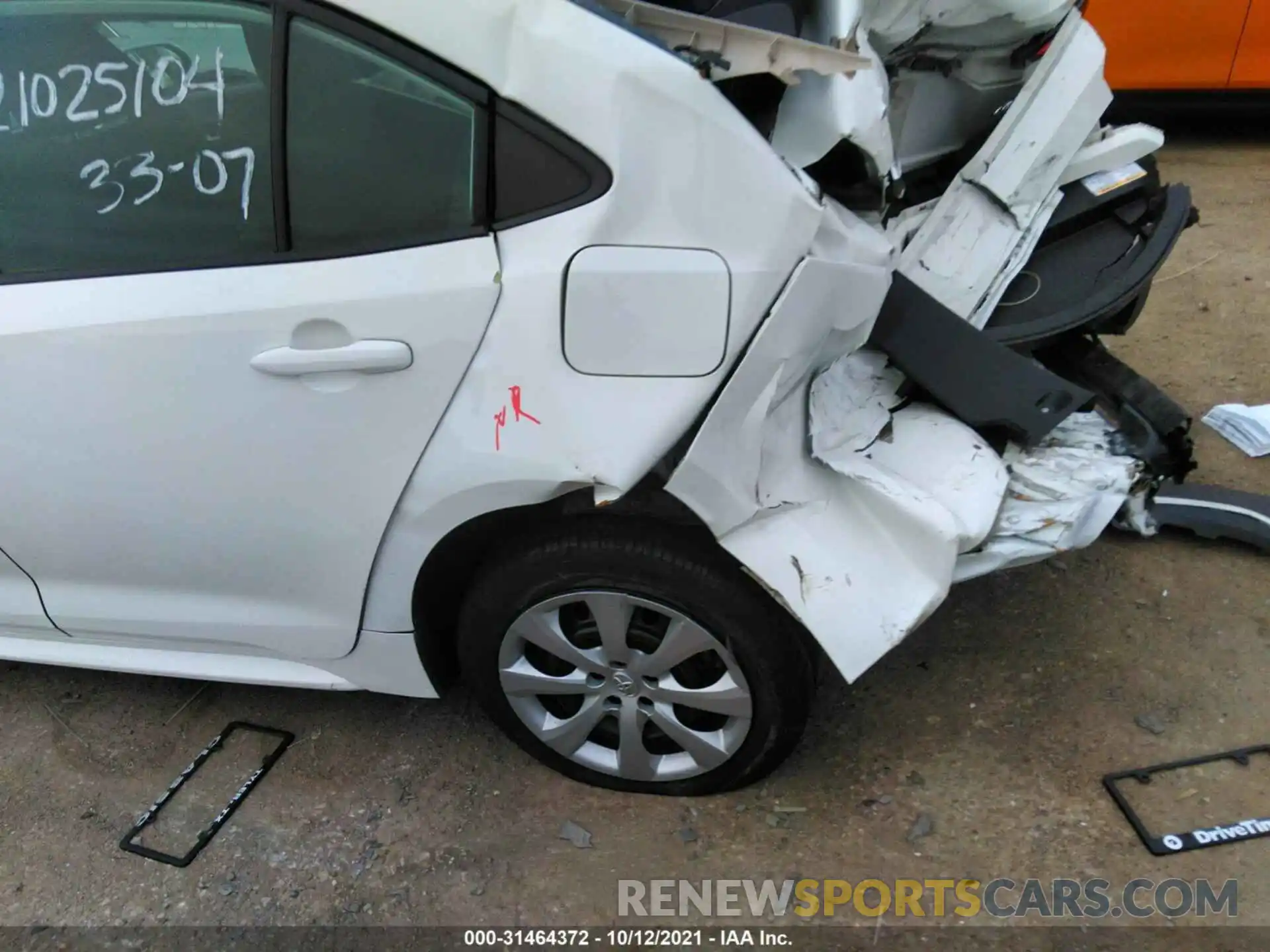 13 Photograph of a damaged car 5YFEPRAE0LP038225 TOYOTA COROLLA 2020