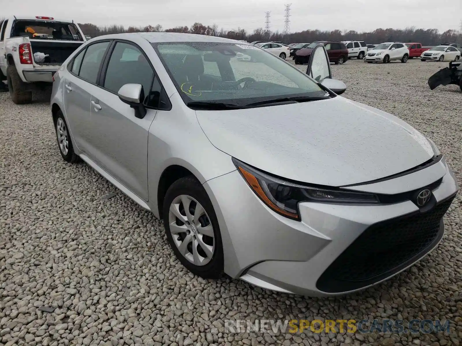 1 Photograph of a damaged car 5YFEPRAE0LP038371 TOYOTA COROLLA 2020