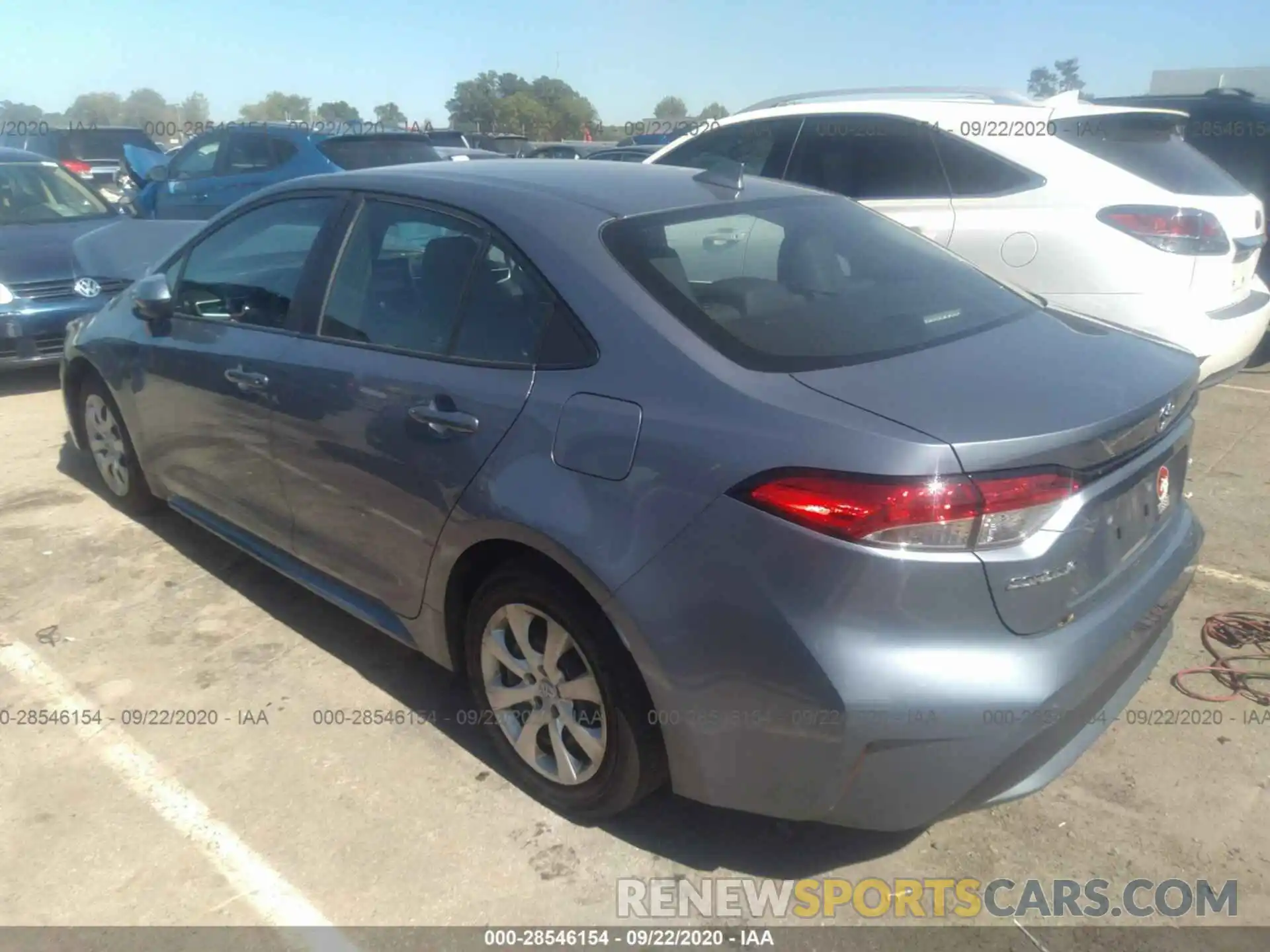 3 Photograph of a damaged car 5YFEPRAE0LP039276 TOYOTA COROLLA 2020