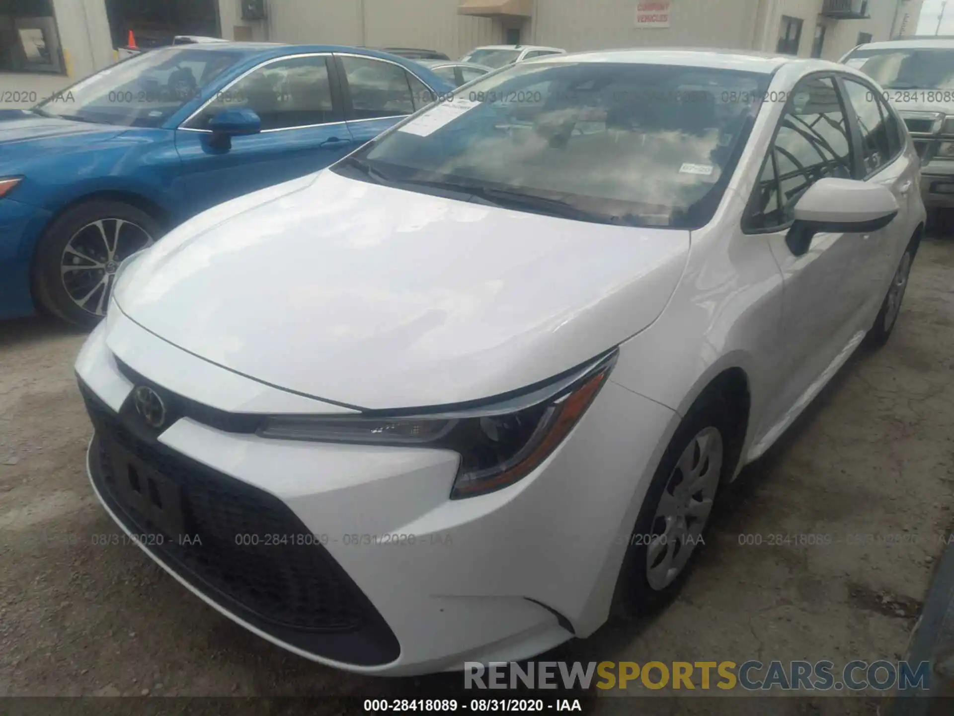 2 Photograph of a damaged car 5YFEPRAE0LP039357 TOYOTA COROLLA 2020