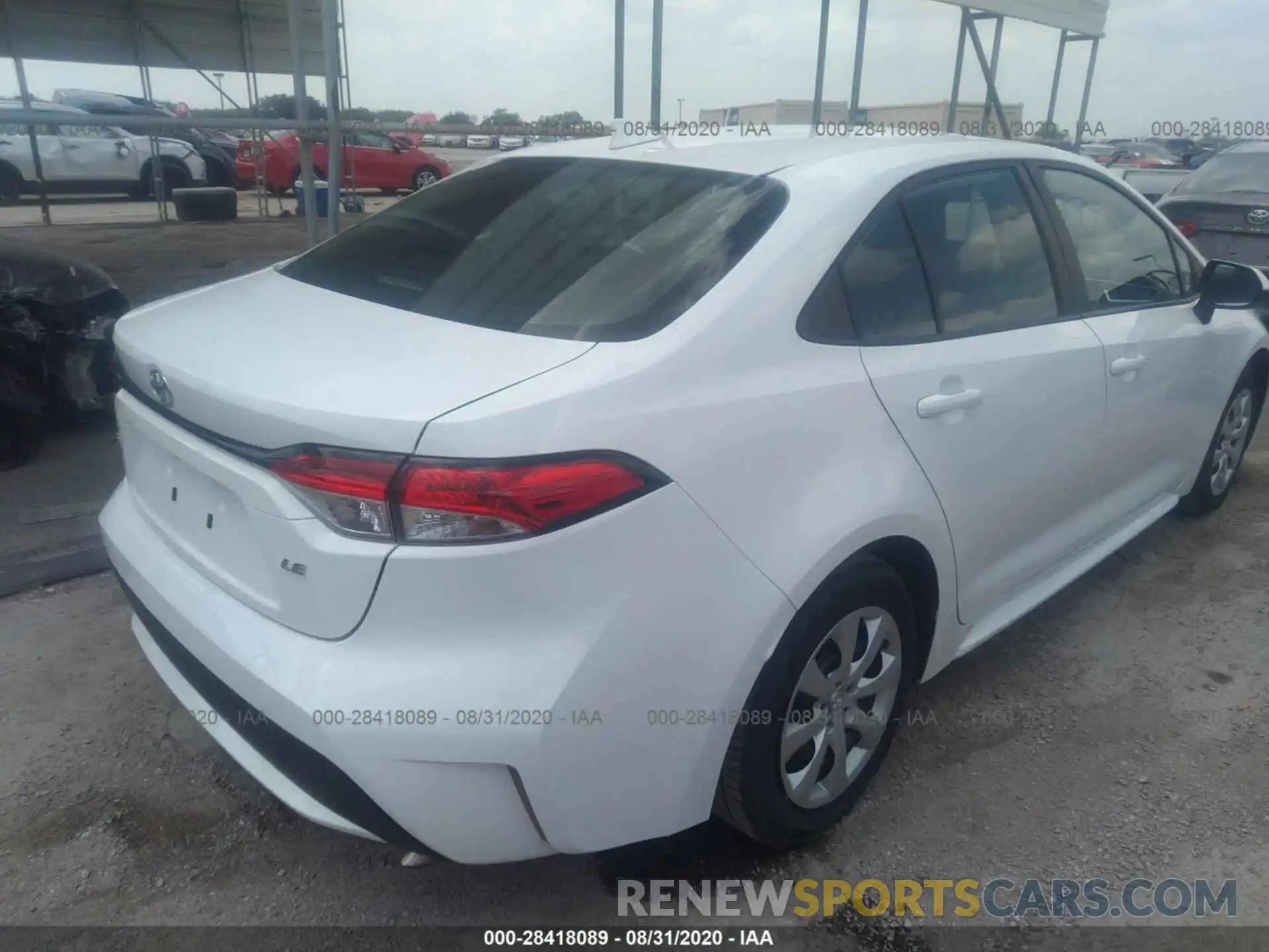 4 Photograph of a damaged car 5YFEPRAE0LP039357 TOYOTA COROLLA 2020