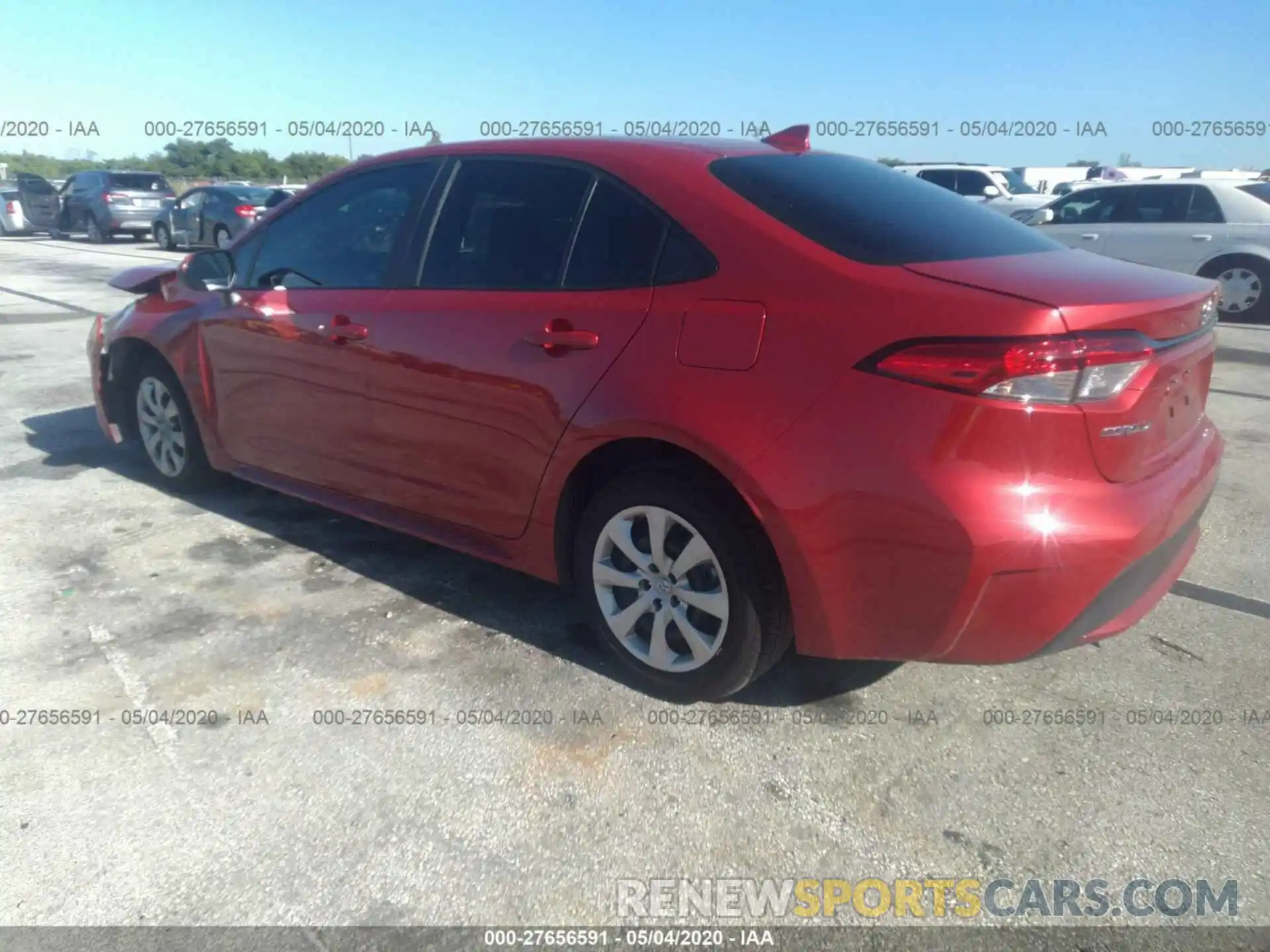 3 Photograph of a damaged car 5YFEPRAE0LP039875 TOYOTA COROLLA 2020