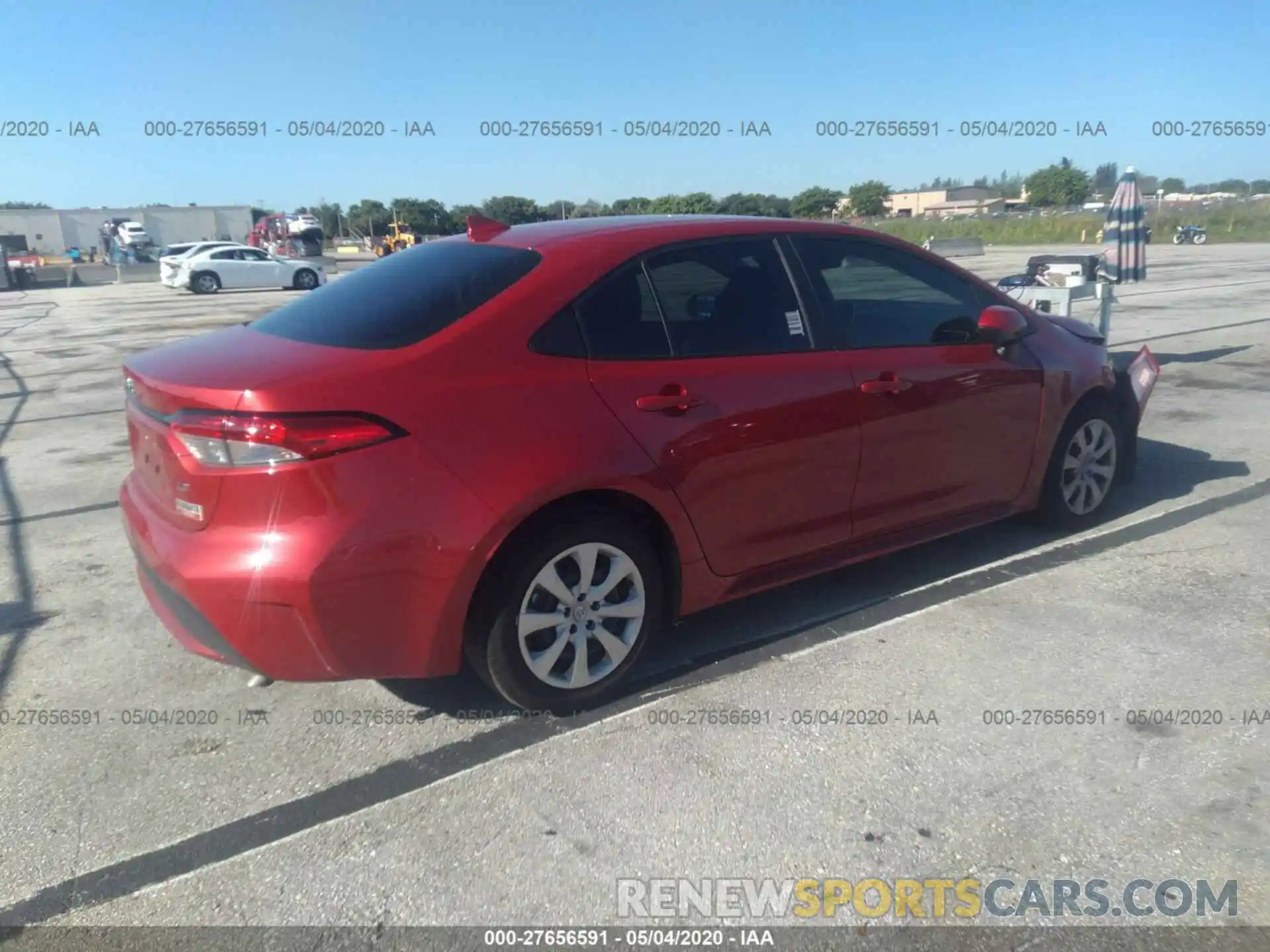 4 Photograph of a damaged car 5YFEPRAE0LP039875 TOYOTA COROLLA 2020