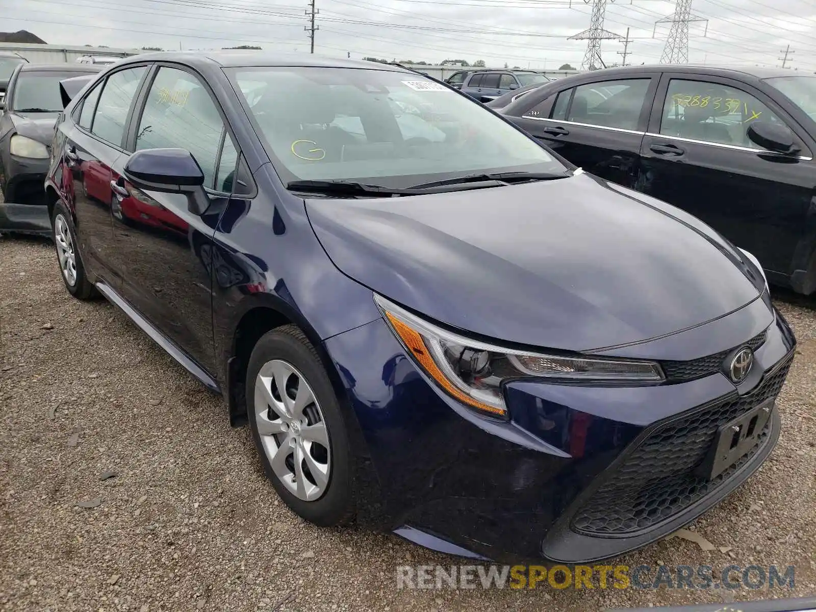 1 Photograph of a damaged car 5YFEPRAE0LP040959 TOYOTA COROLLA 2020