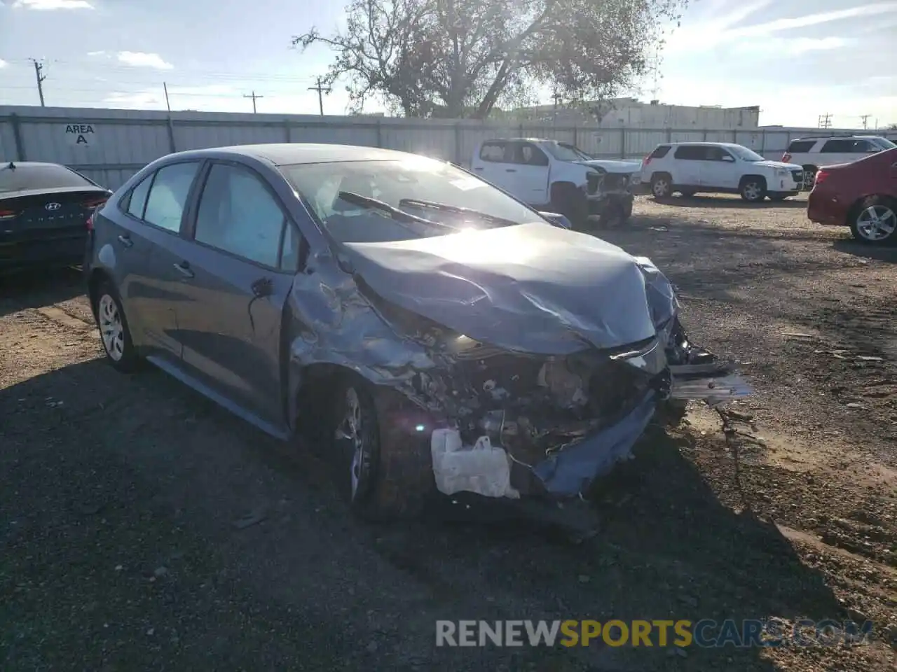 1 Photograph of a damaged car 5YFEPRAE0LP042095 TOYOTA COROLLA 2020