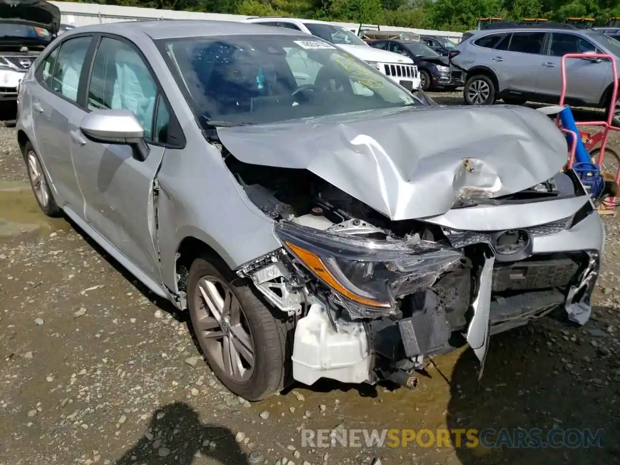 1 Photograph of a damaged car 5YFEPRAE0LP042551 TOYOTA COROLLA 2020