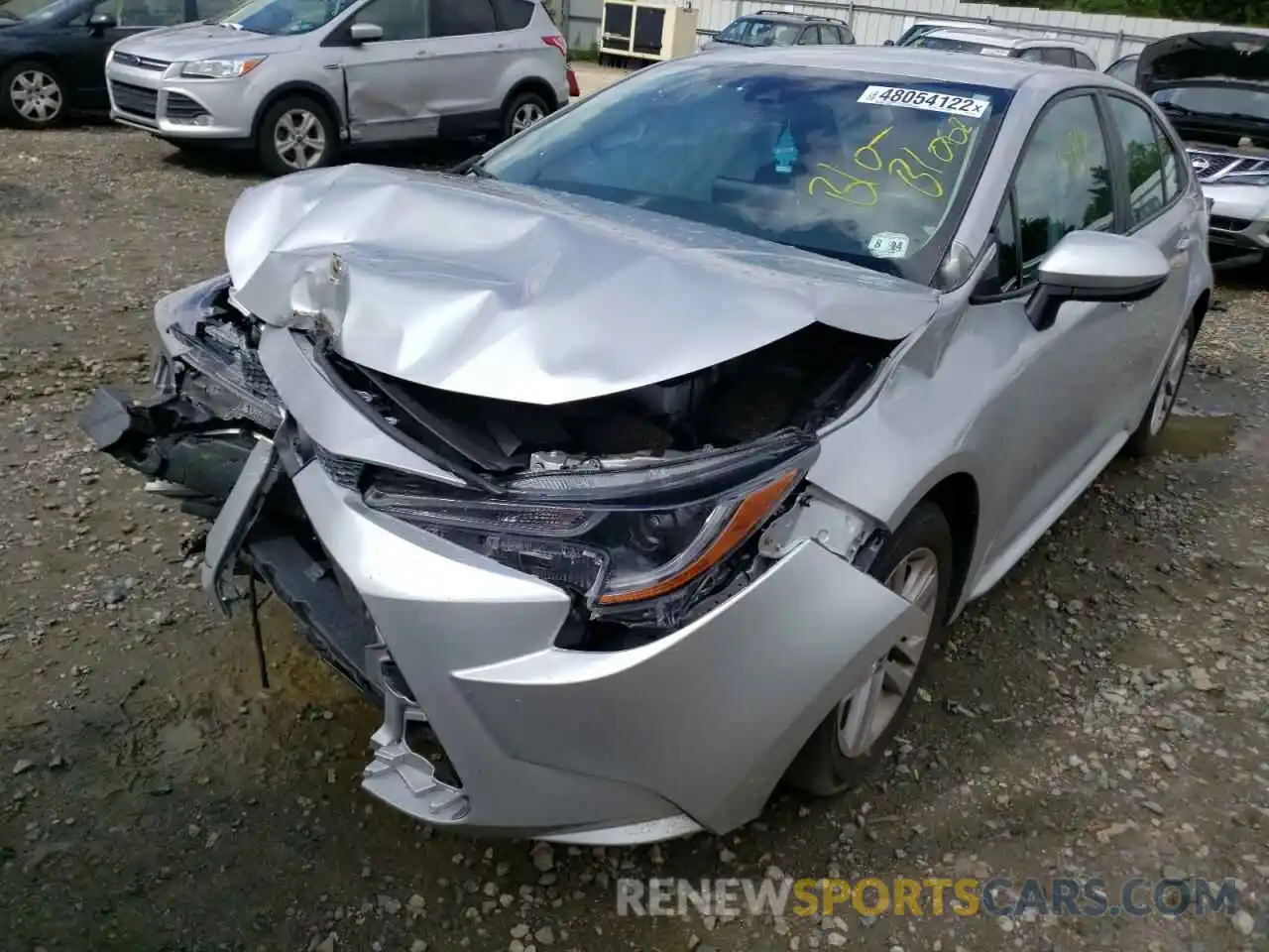 2 Photograph of a damaged car 5YFEPRAE0LP042551 TOYOTA COROLLA 2020