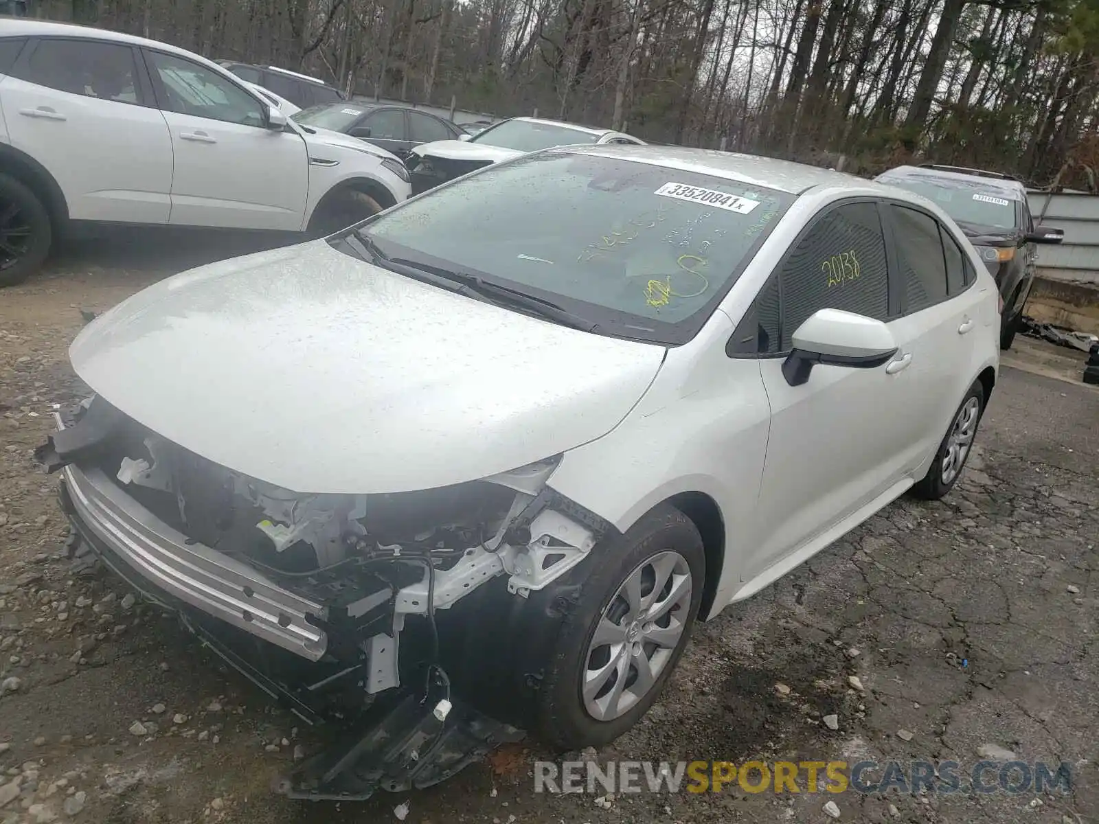 2 Photograph of a damaged car 5YFEPRAE0LP042663 TOYOTA COROLLA 2020