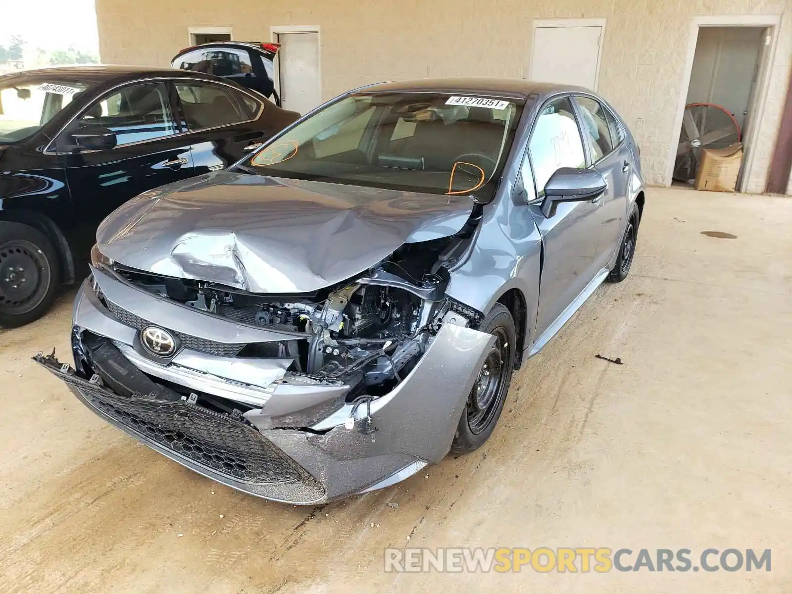 2 Photograph of a damaged car 5YFEPRAE0LP042808 TOYOTA COROLLA 2020