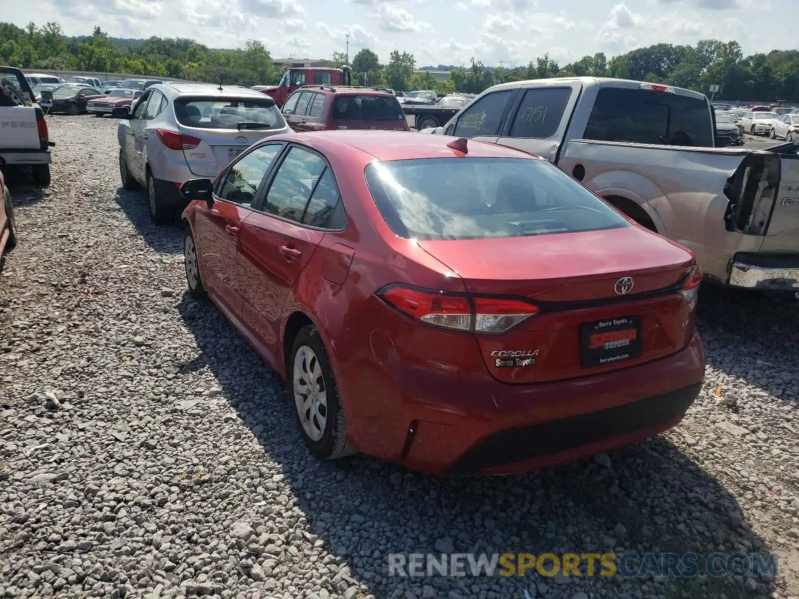 3 Photograph of a damaged car 5YFEPRAE0LP043571 TOYOTA COROLLA 2020