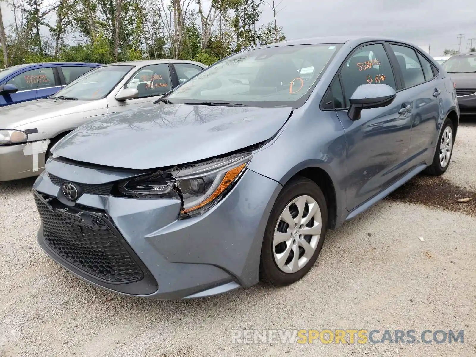 2 Photograph of a damaged car 5YFEPRAE0LP044154 TOYOTA COROLLA 2020