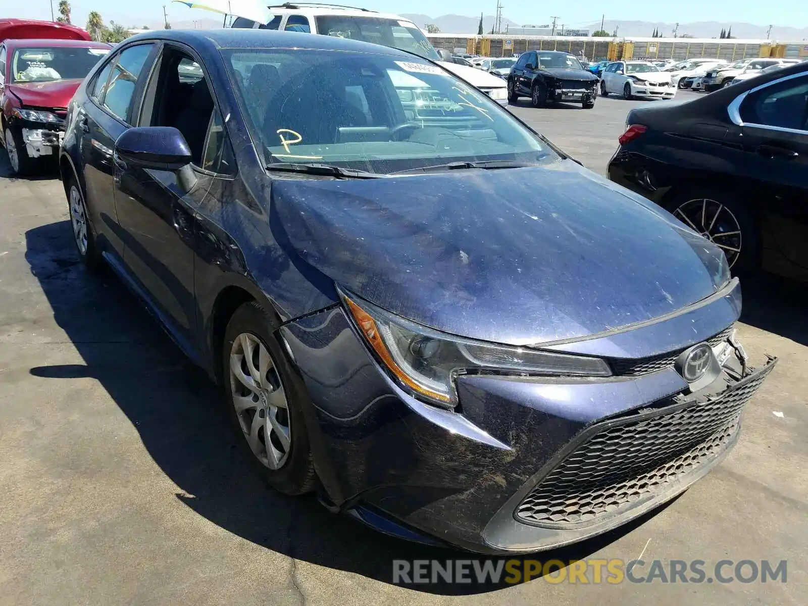 1 Photograph of a damaged car 5YFEPRAE0LP045854 TOYOTA COROLLA 2020