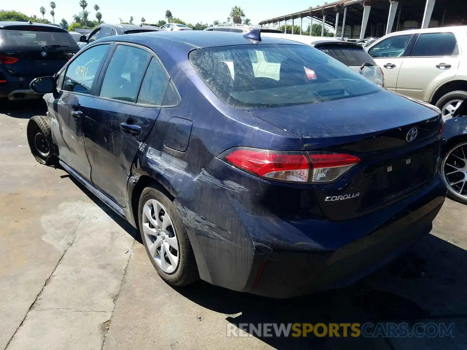 3 Photograph of a damaged car 5YFEPRAE0LP045854 TOYOTA COROLLA 2020