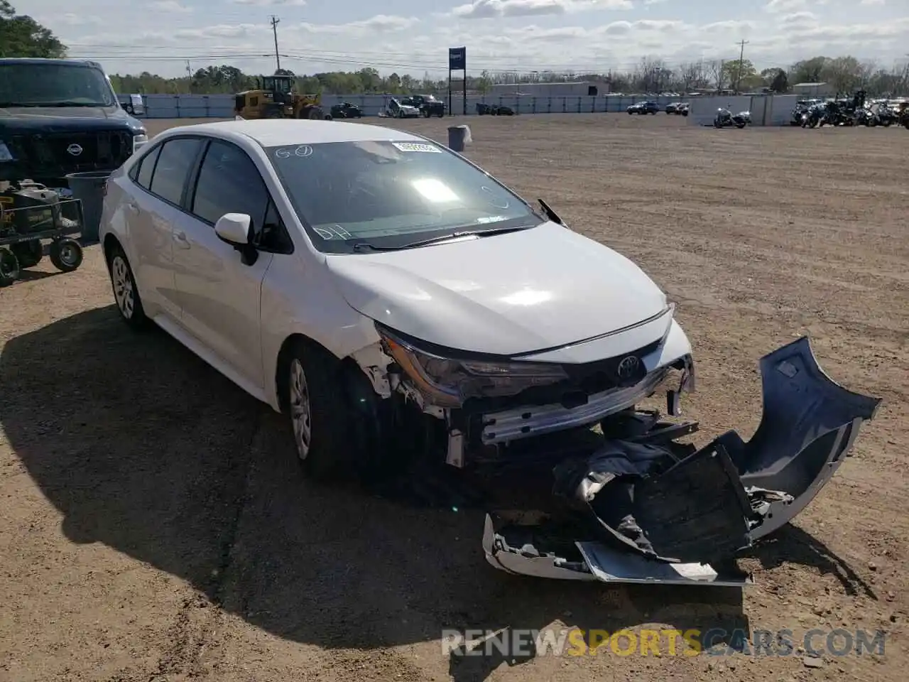 1 Photograph of a damaged car 5YFEPRAE0LP046731 TOYOTA COROLLA 2020