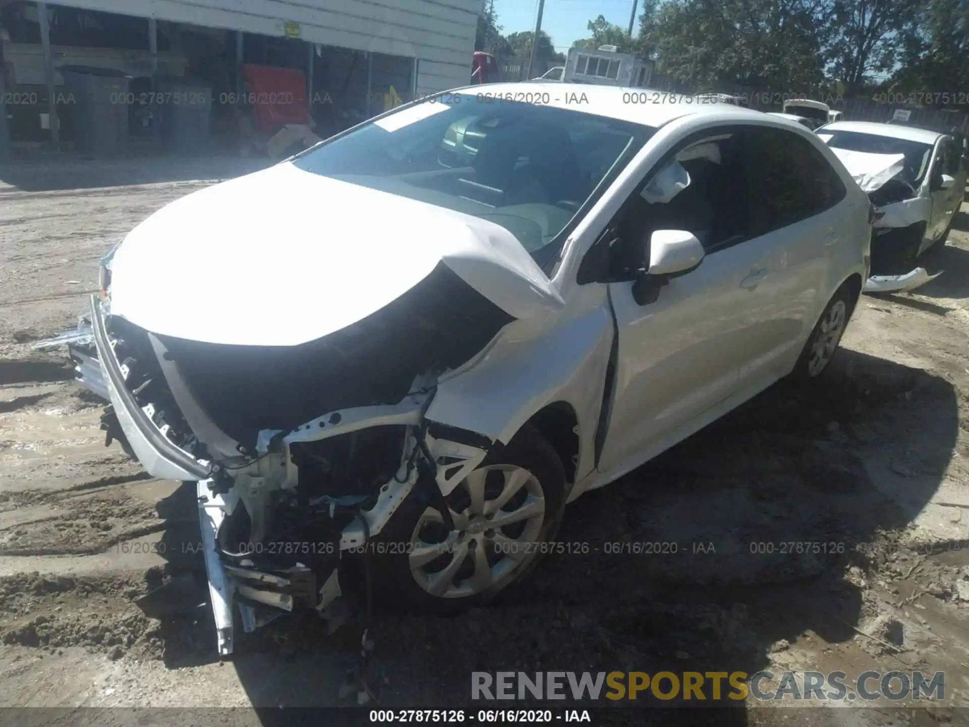 2 Photograph of a damaged car 5YFEPRAE0LP047748 TOYOTA COROLLA 2020