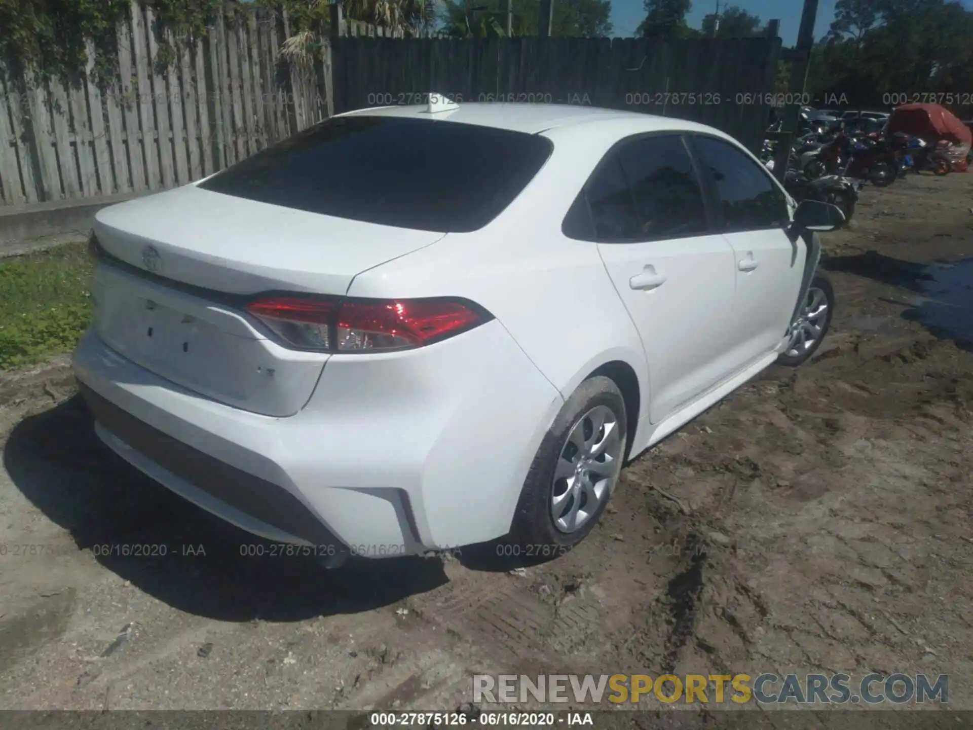 4 Photograph of a damaged car 5YFEPRAE0LP047748 TOYOTA COROLLA 2020