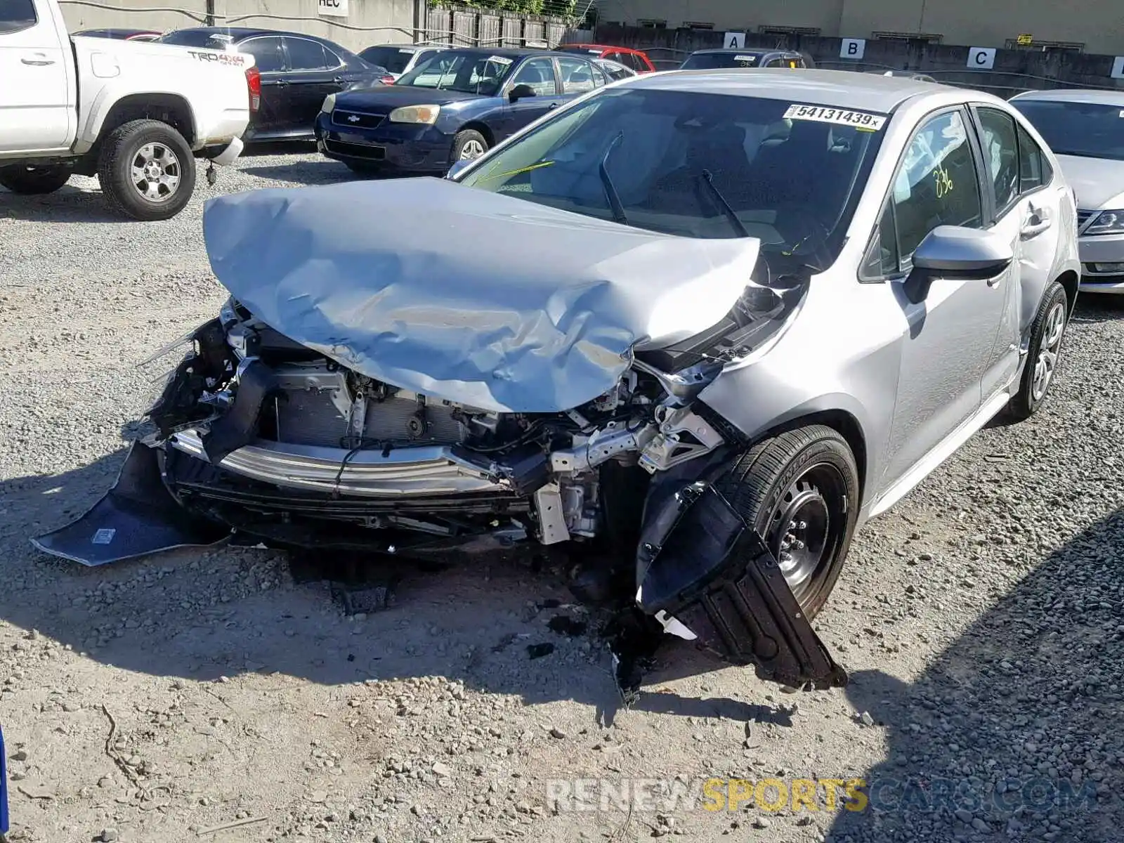 2 Photograph of a damaged car 5YFEPRAE0LP049645 TOYOTA COROLLA 2020