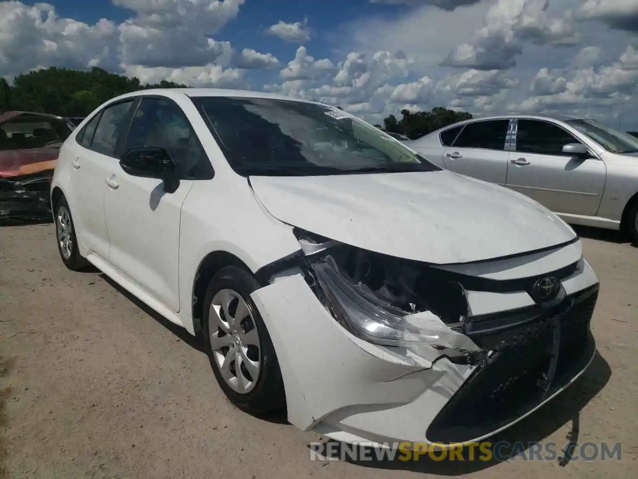 1 Photograph of a damaged car 5YFEPRAE0LP049855 TOYOTA COROLLA 2020