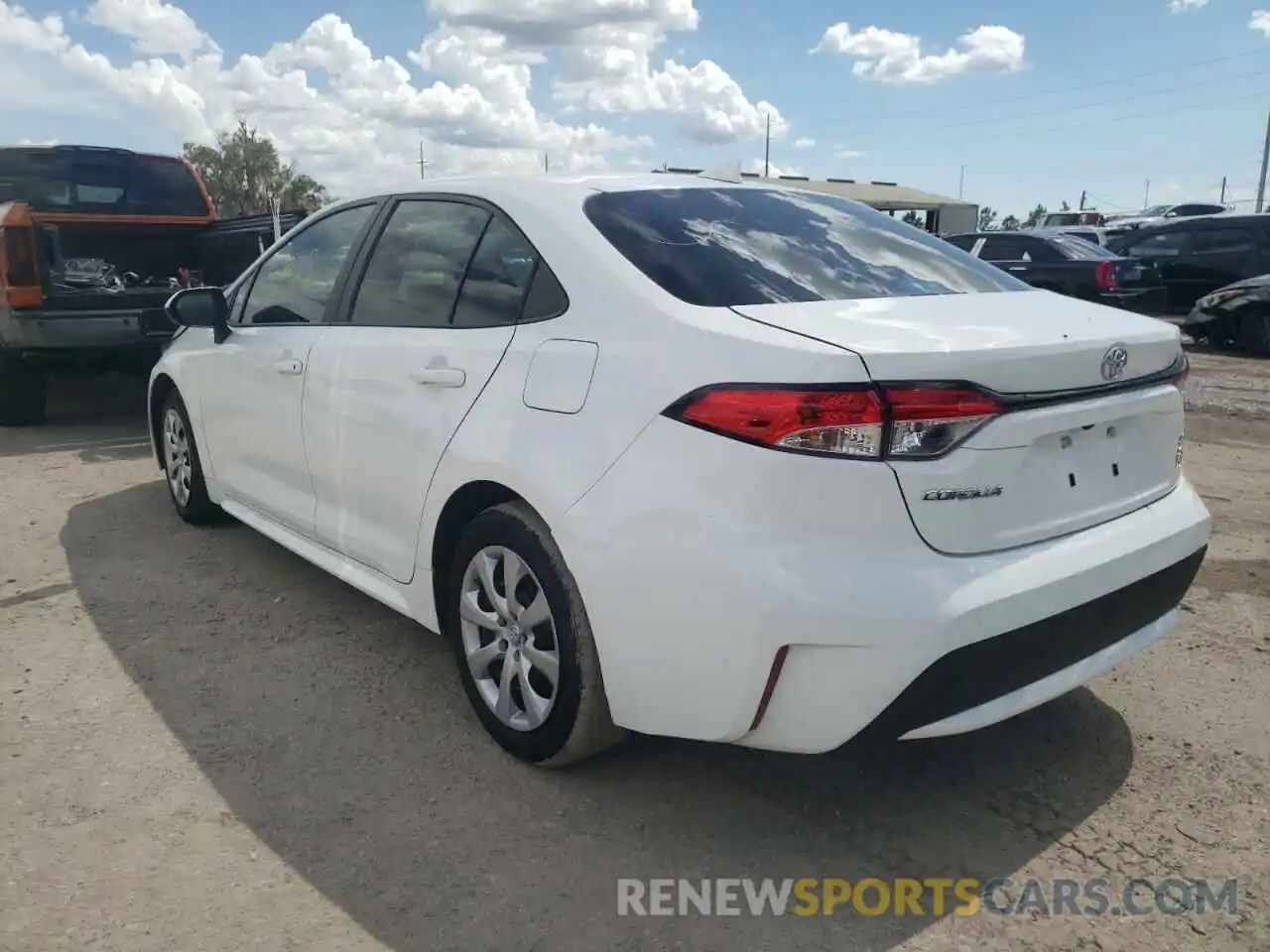 3 Photograph of a damaged car 5YFEPRAE0LP049855 TOYOTA COROLLA 2020