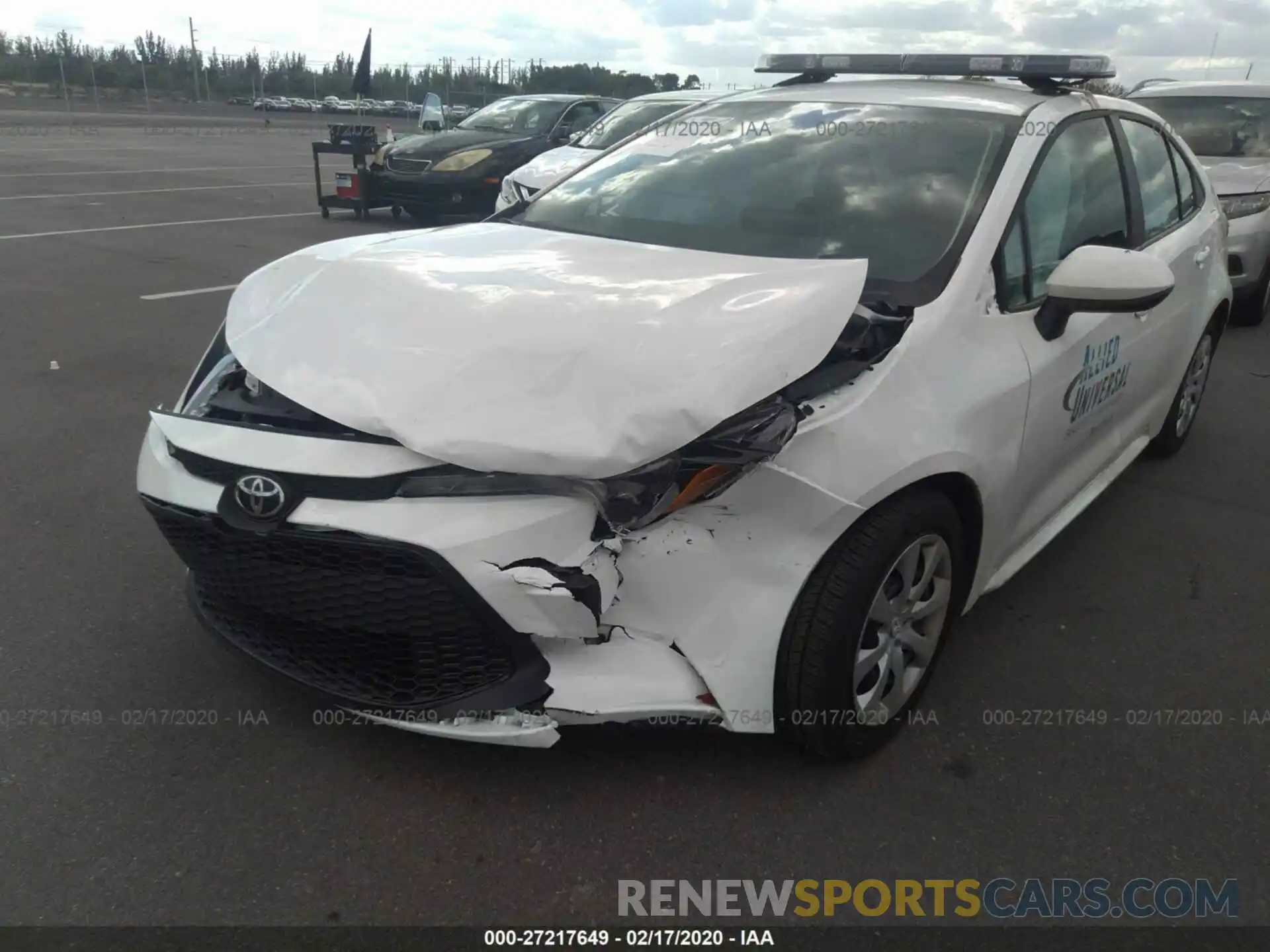 6 Photograph of a damaged car 5YFEPRAE0LP053310 TOYOTA COROLLA 2020