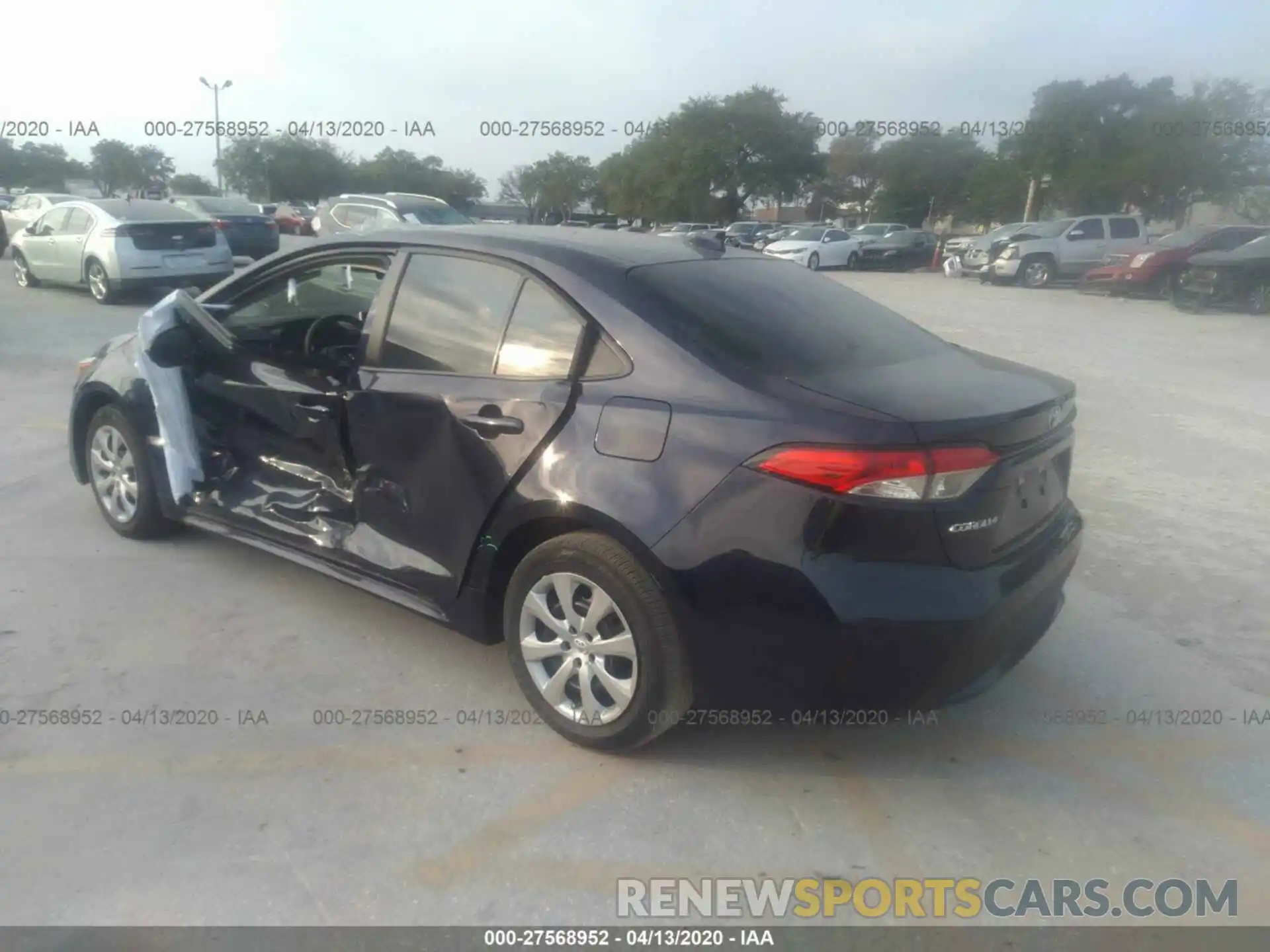 3 Photograph of a damaged car 5YFEPRAE0LP056501 TOYOTA COROLLA 2020