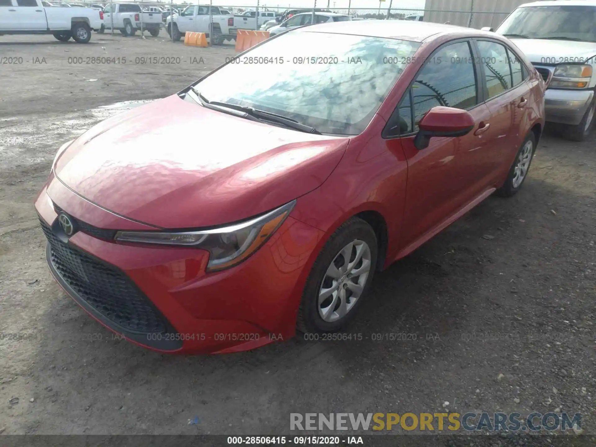 2 Photograph of a damaged car 5YFEPRAE0LP056546 TOYOTA COROLLA 2020