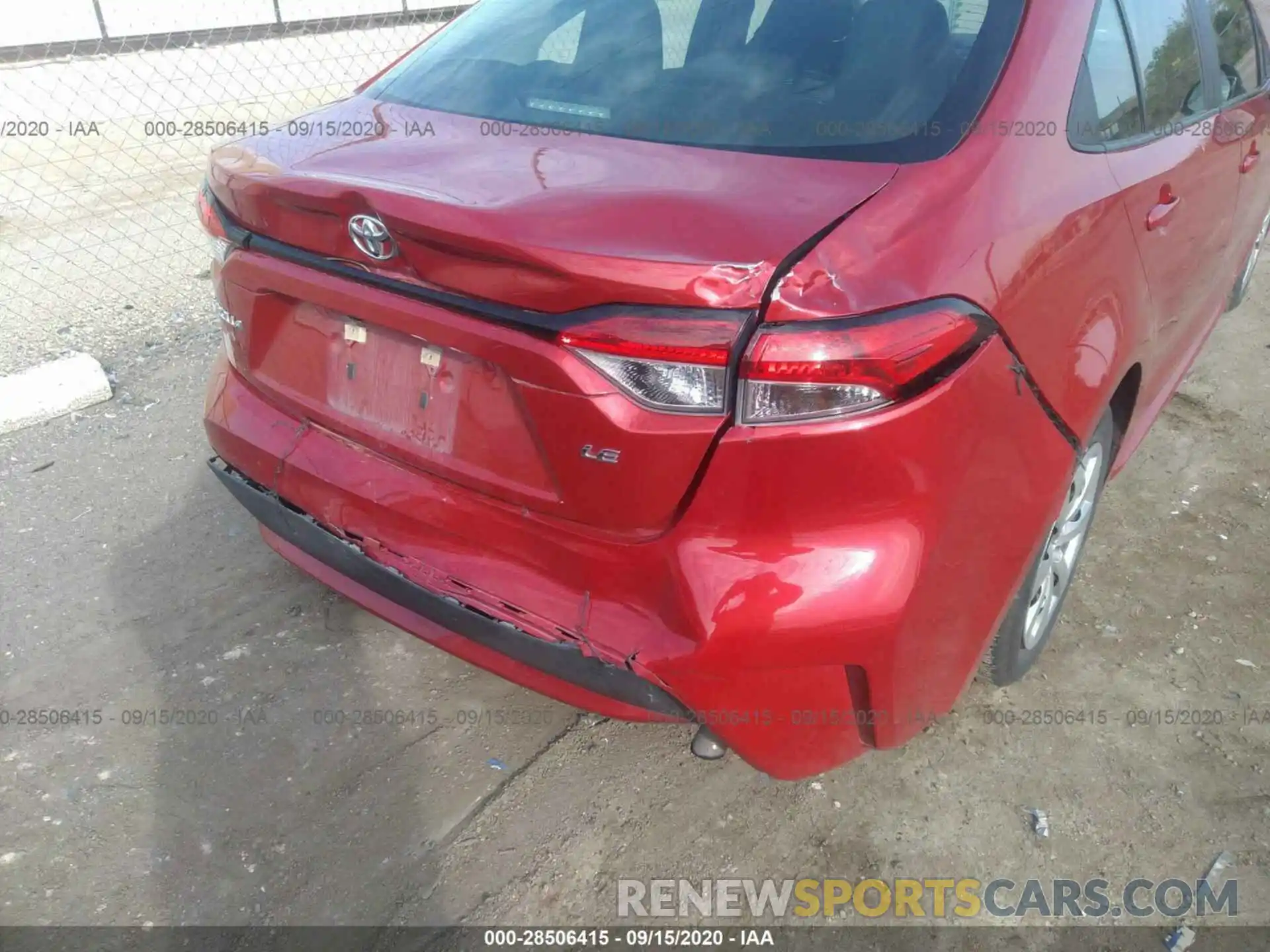 6 Photograph of a damaged car 5YFEPRAE0LP056546 TOYOTA COROLLA 2020