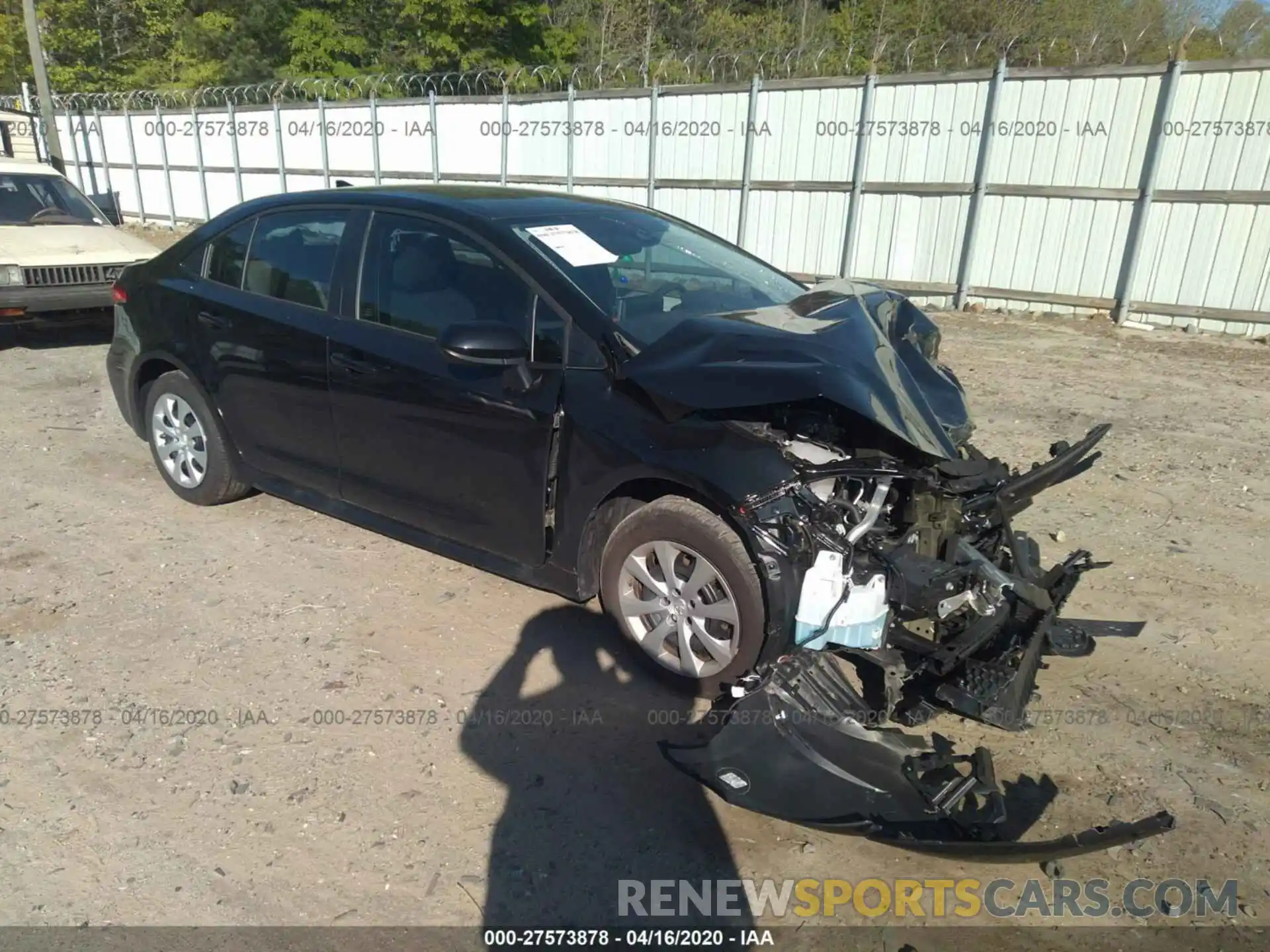 1 Photograph of a damaged car 5YFEPRAE0LP057213 TOYOTA COROLLA 2020