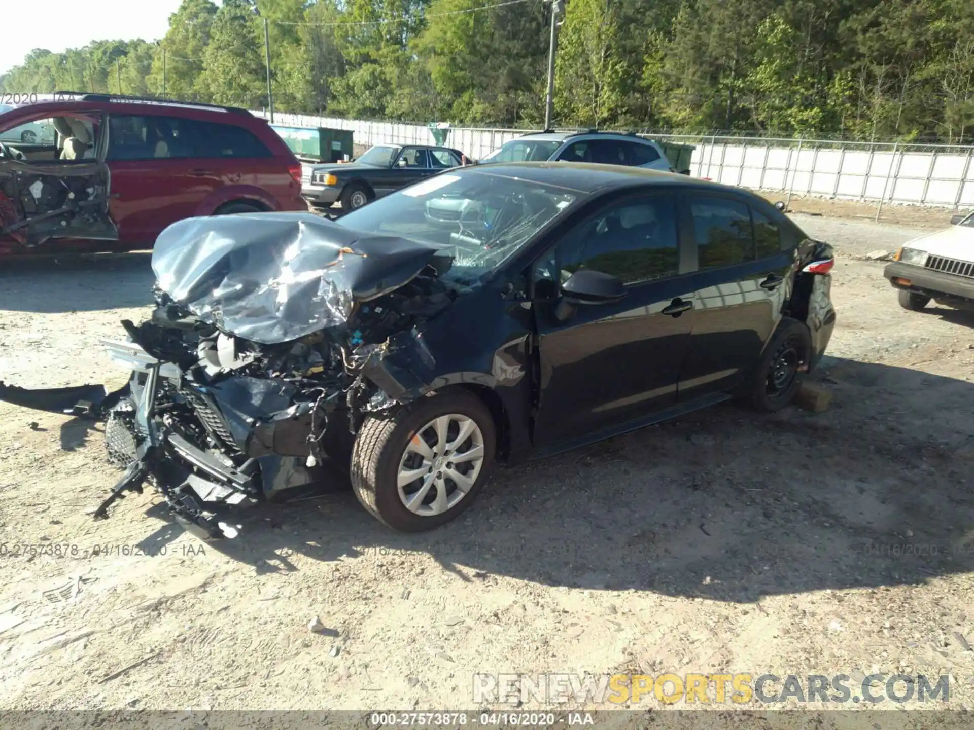 2 Photograph of a damaged car 5YFEPRAE0LP057213 TOYOTA COROLLA 2020