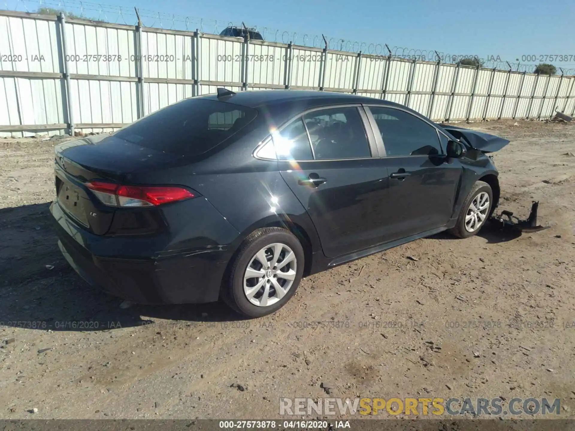 4 Photograph of a damaged car 5YFEPRAE0LP057213 TOYOTA COROLLA 2020